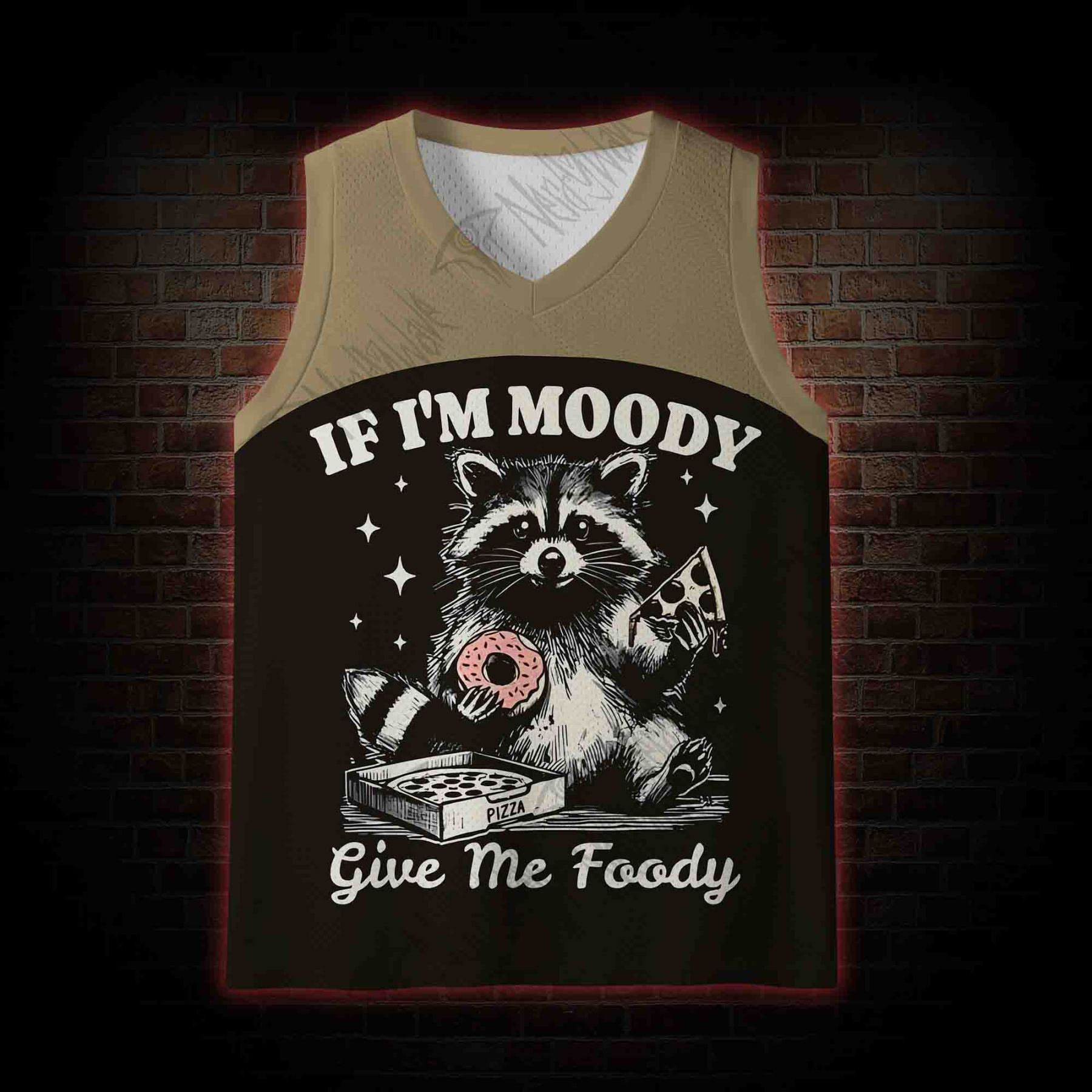 Give Me Foody Mesh Jersey Tank Top