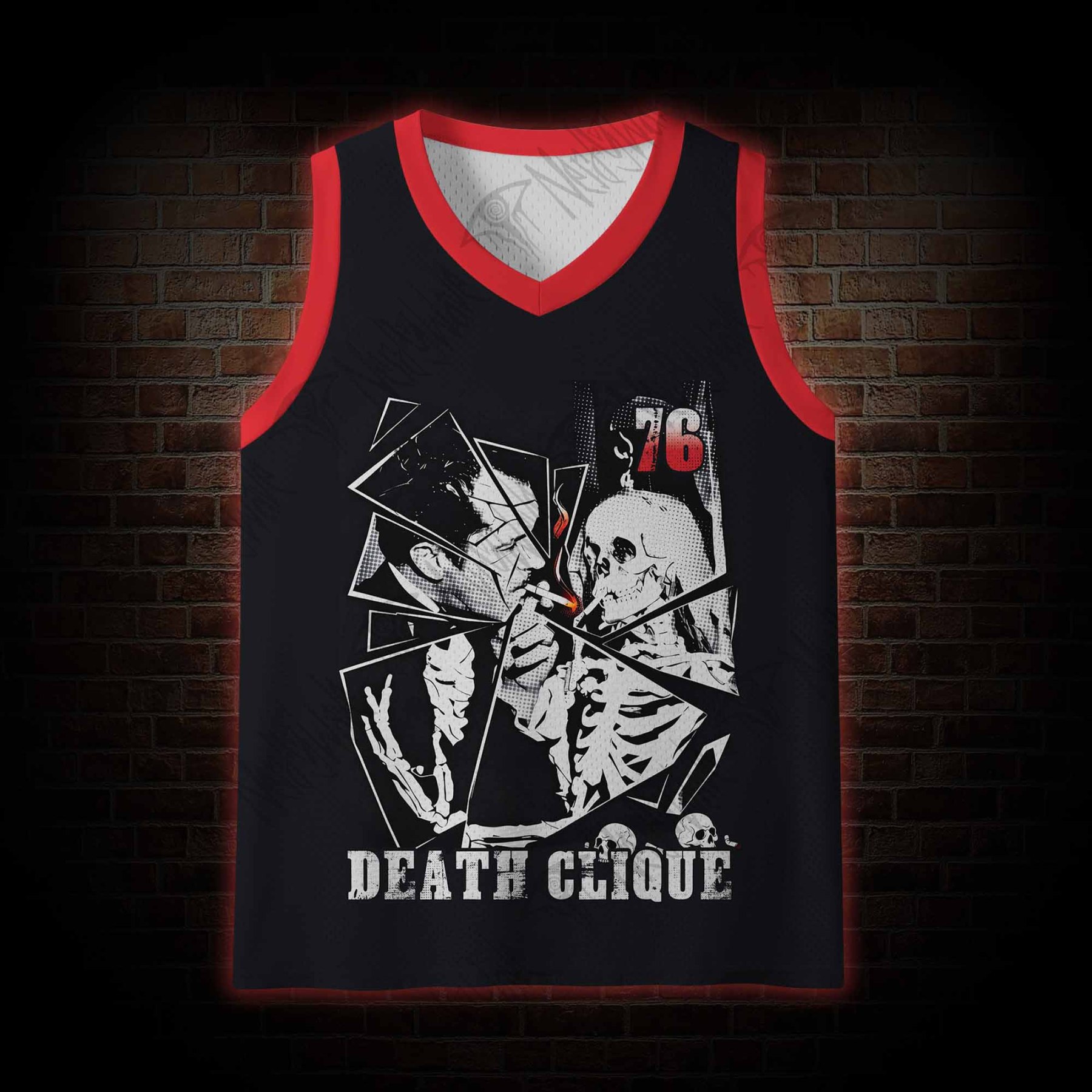  Death Clique Mesh Jersey Tank Top
