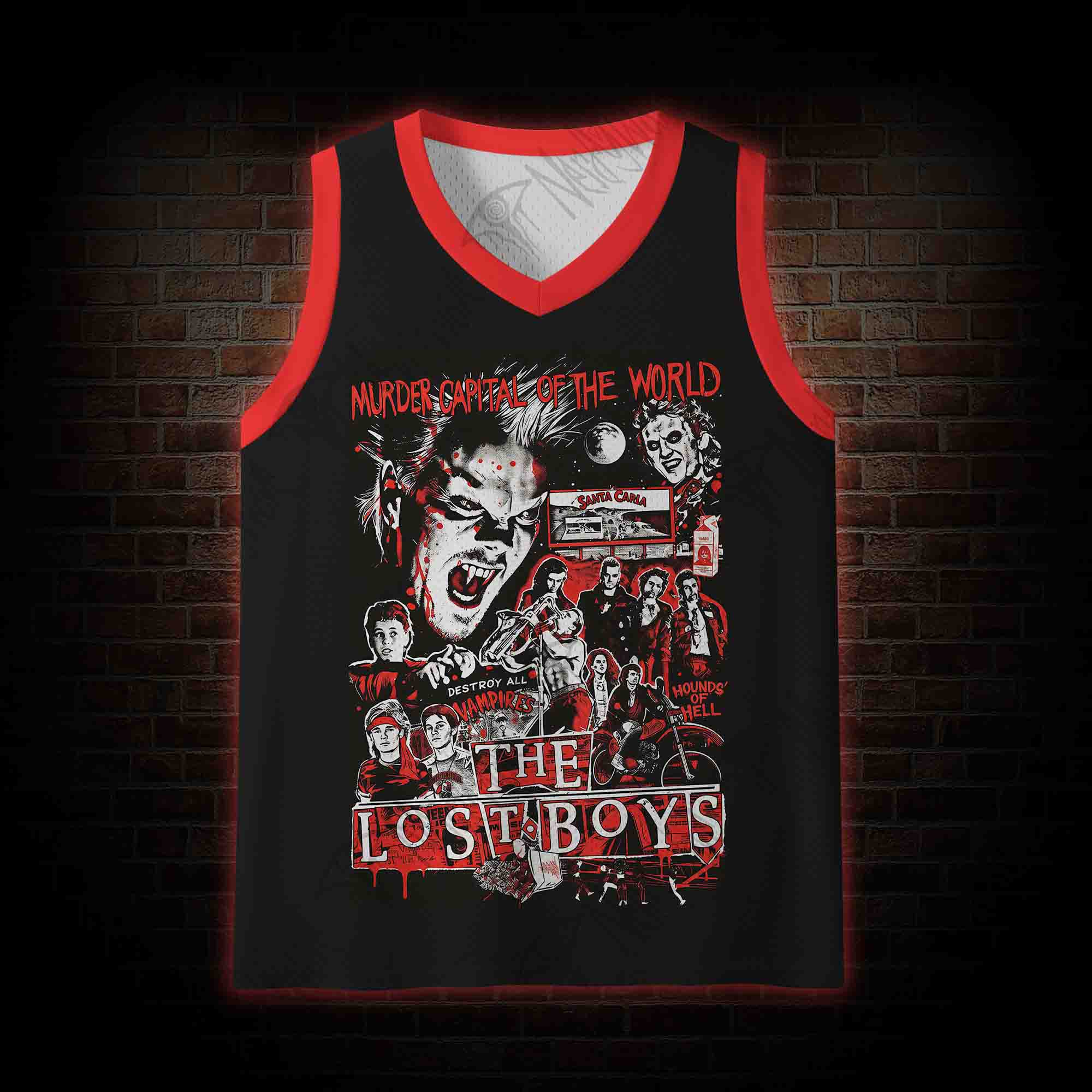 Destroy All Vampires Mesh Jersey Tank Top