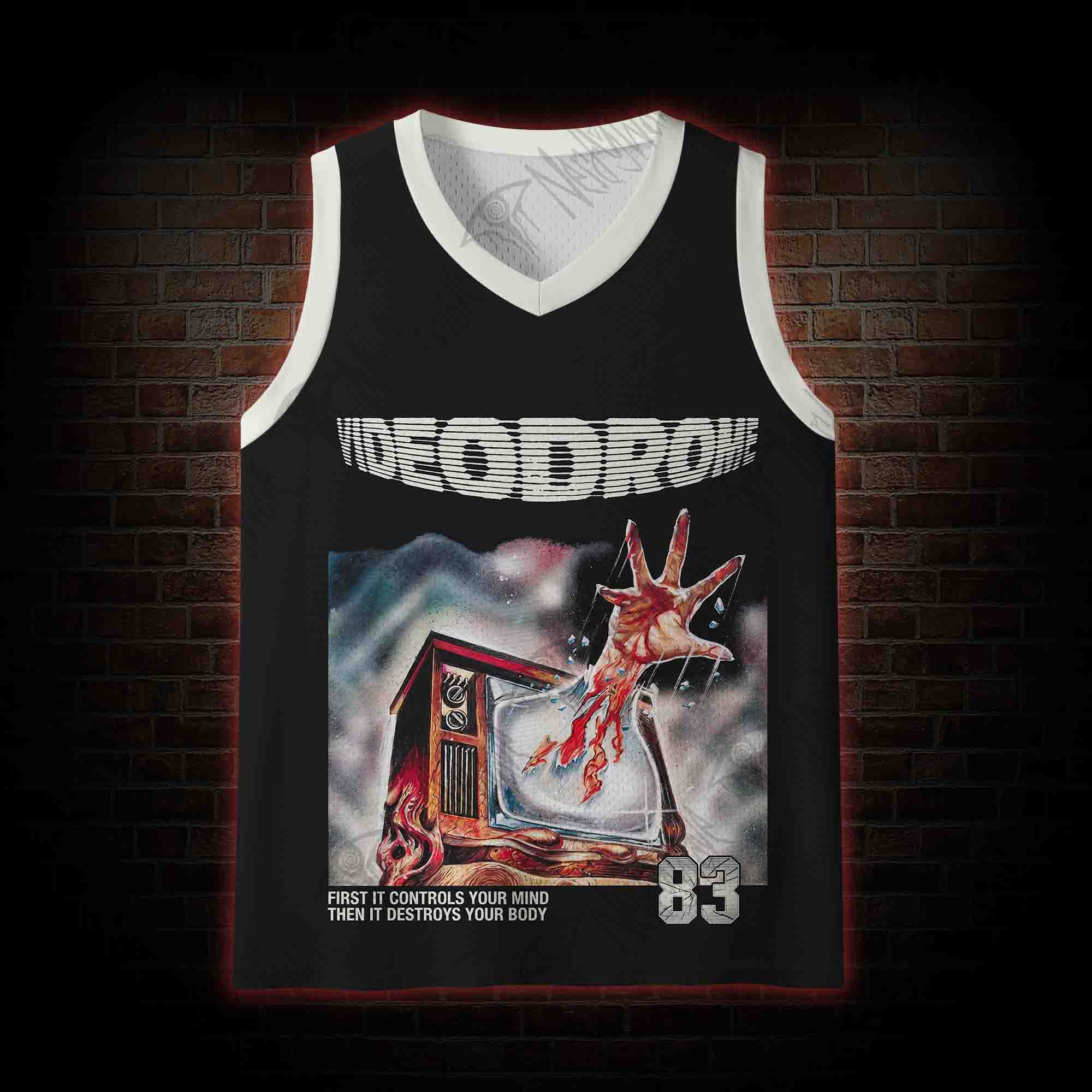 First it Controls Your Mind Mesh Jersey Tank Top