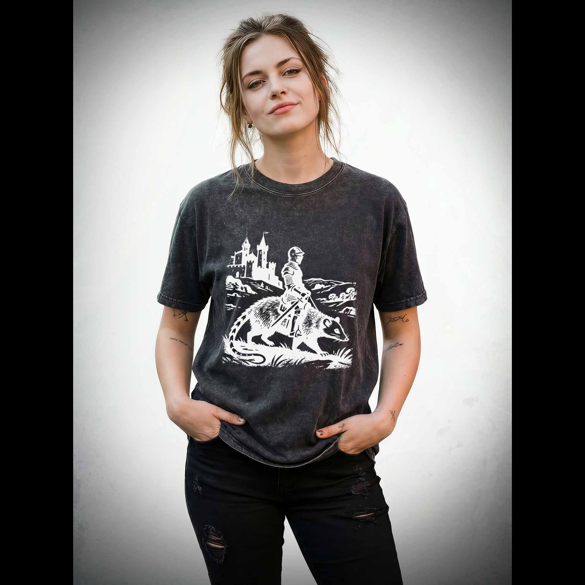 Knight Opossum Washed T-shirt