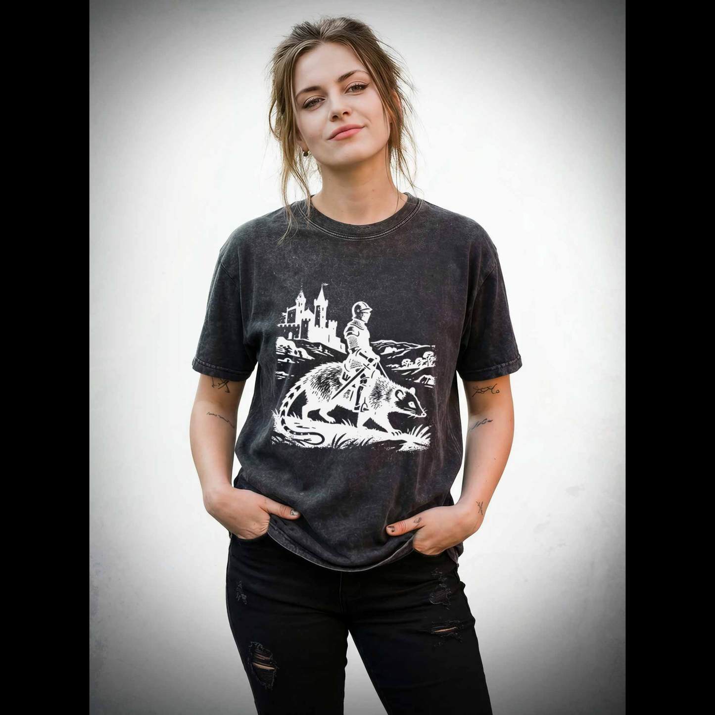 Knight Opossum Washed T-shirt