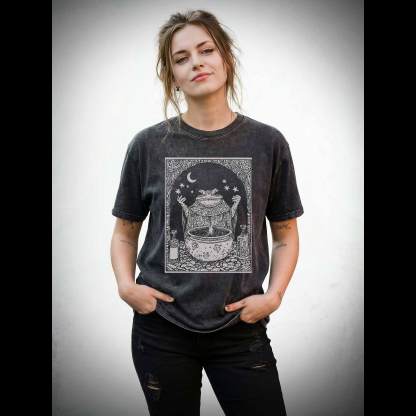 Frog Wizard Washed T-shirt