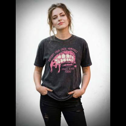 Support Local Vampires Washed T-shirt