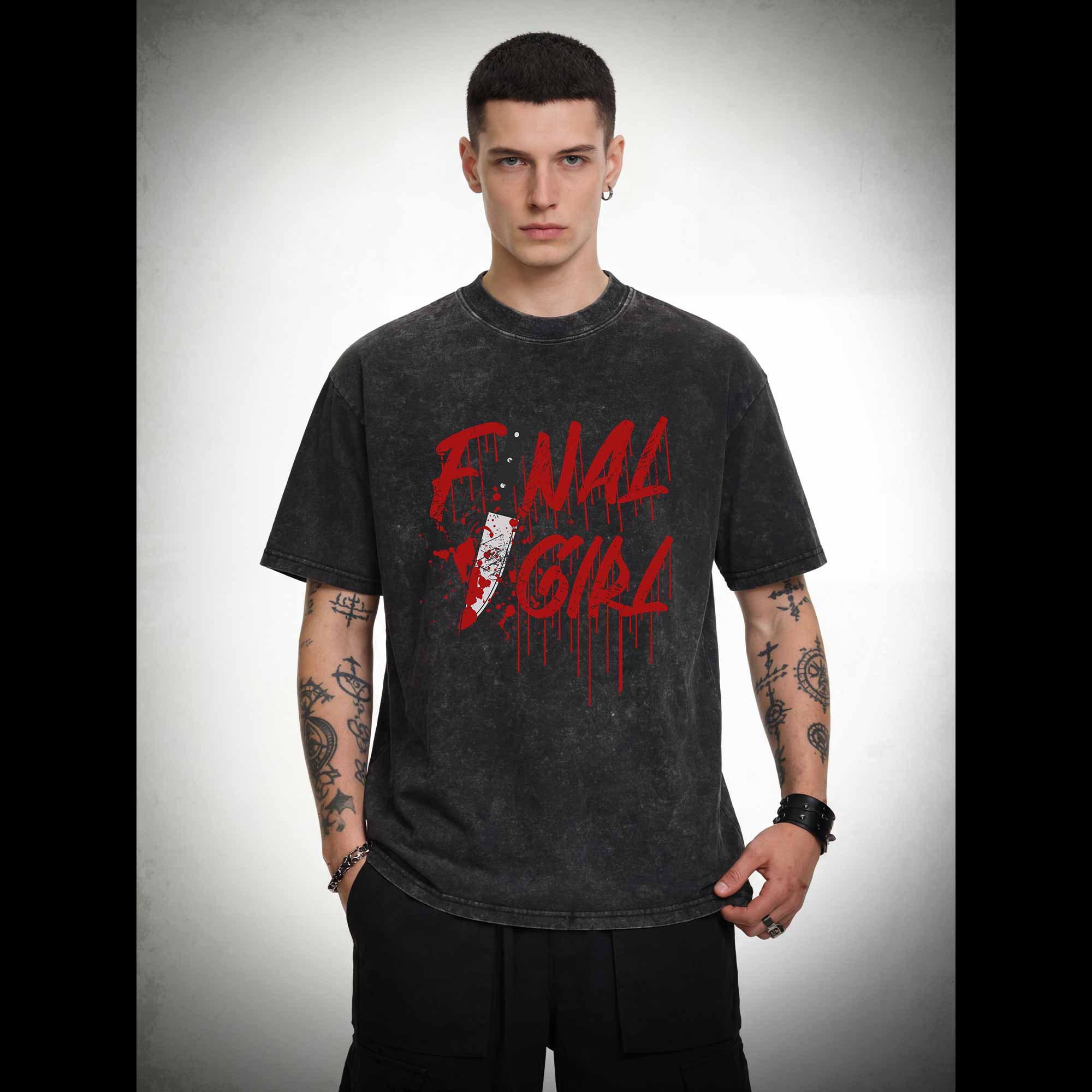 Final Boy&Girl Washed T-shirt