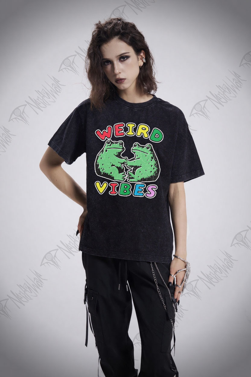 Funny Frog Cottagecore Washed T-shirt