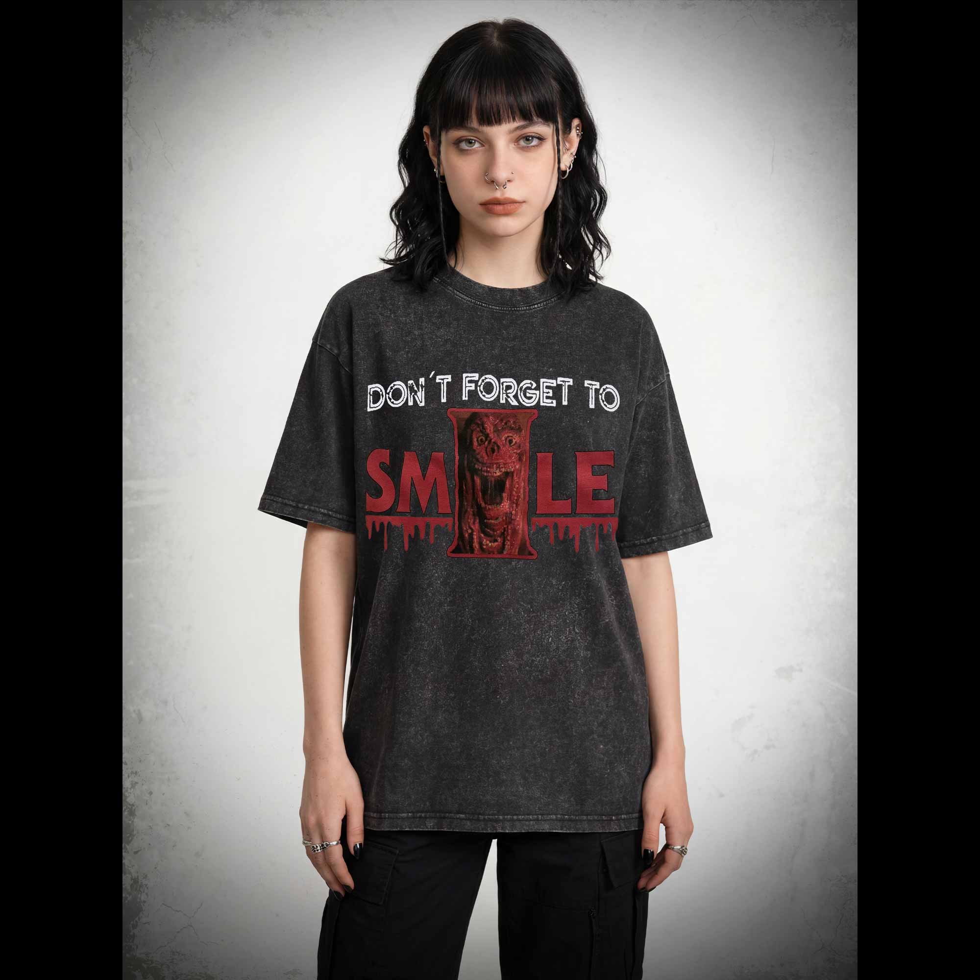 Don't Forget to Smile Washed T-shirt