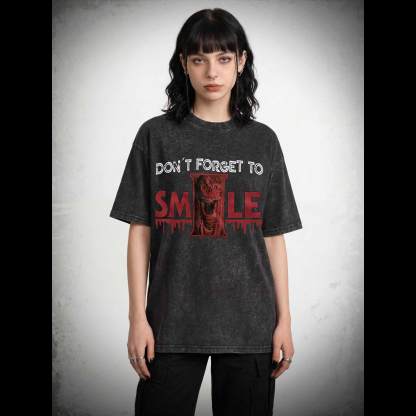 Don't Forget to Smile Washed T-shirt