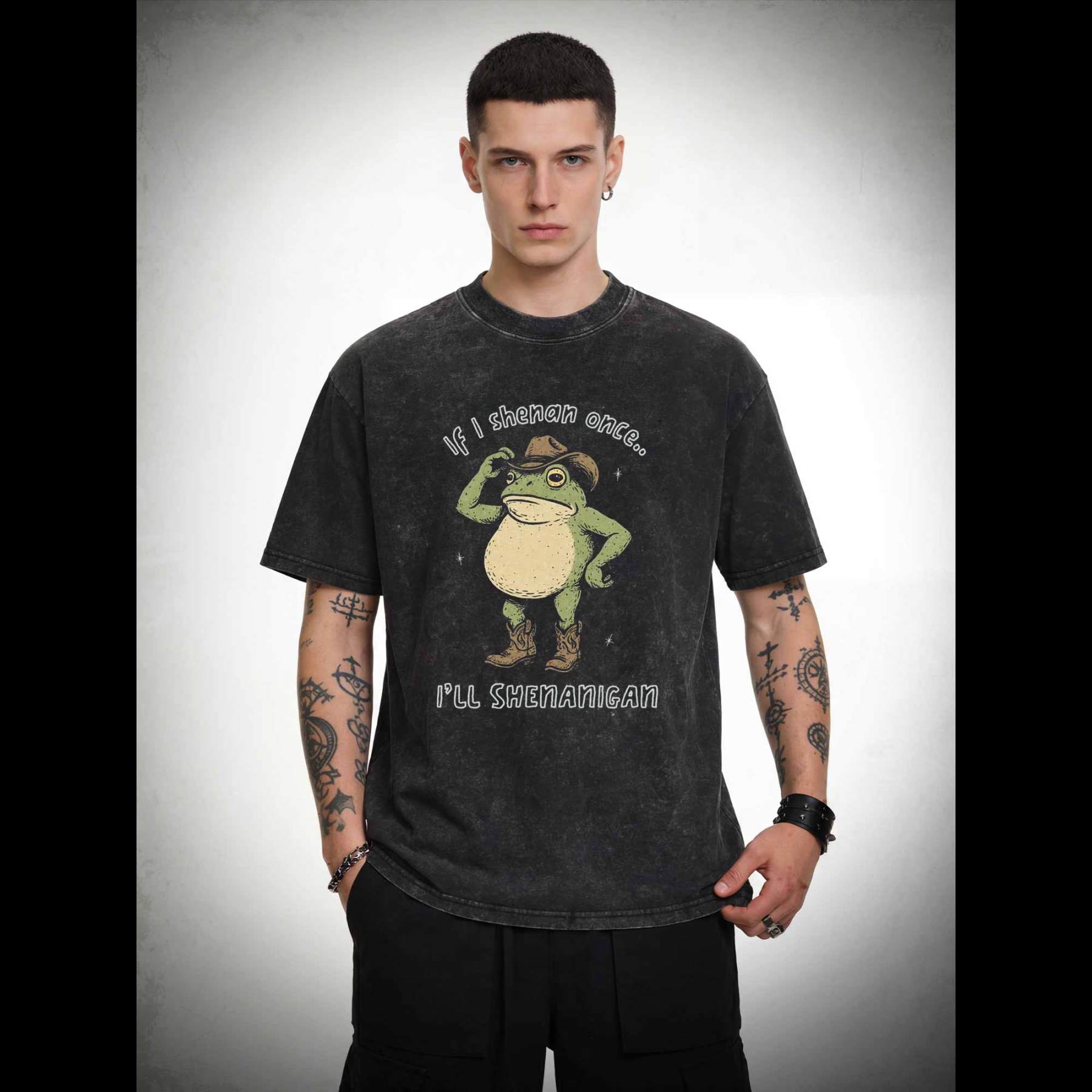 If I Shenan once... I'll Shenanigan Washed T-shirt