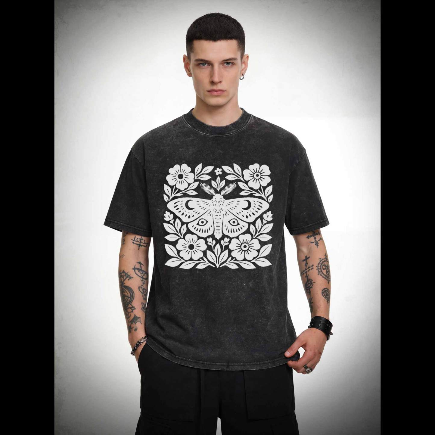 Moth Block Washed T-shirt