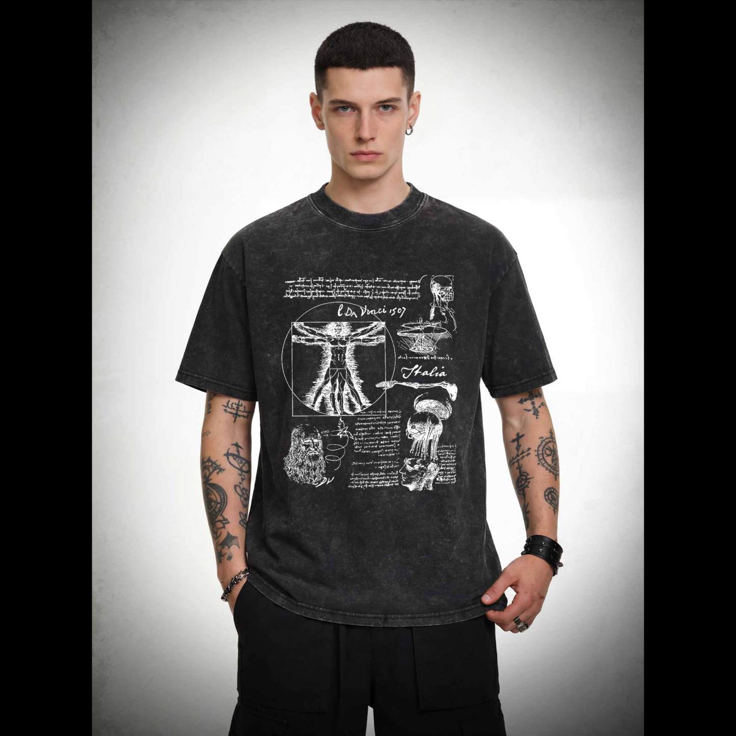 Anatomical Sketch Washed T-shirt