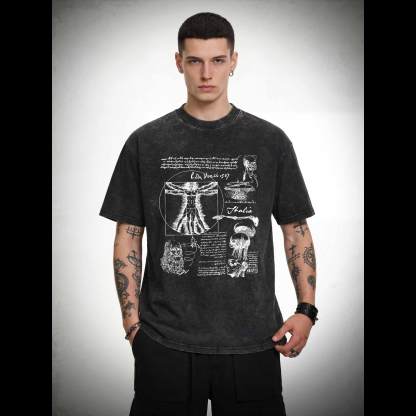 Anatomical Sketch Washed T-shirt