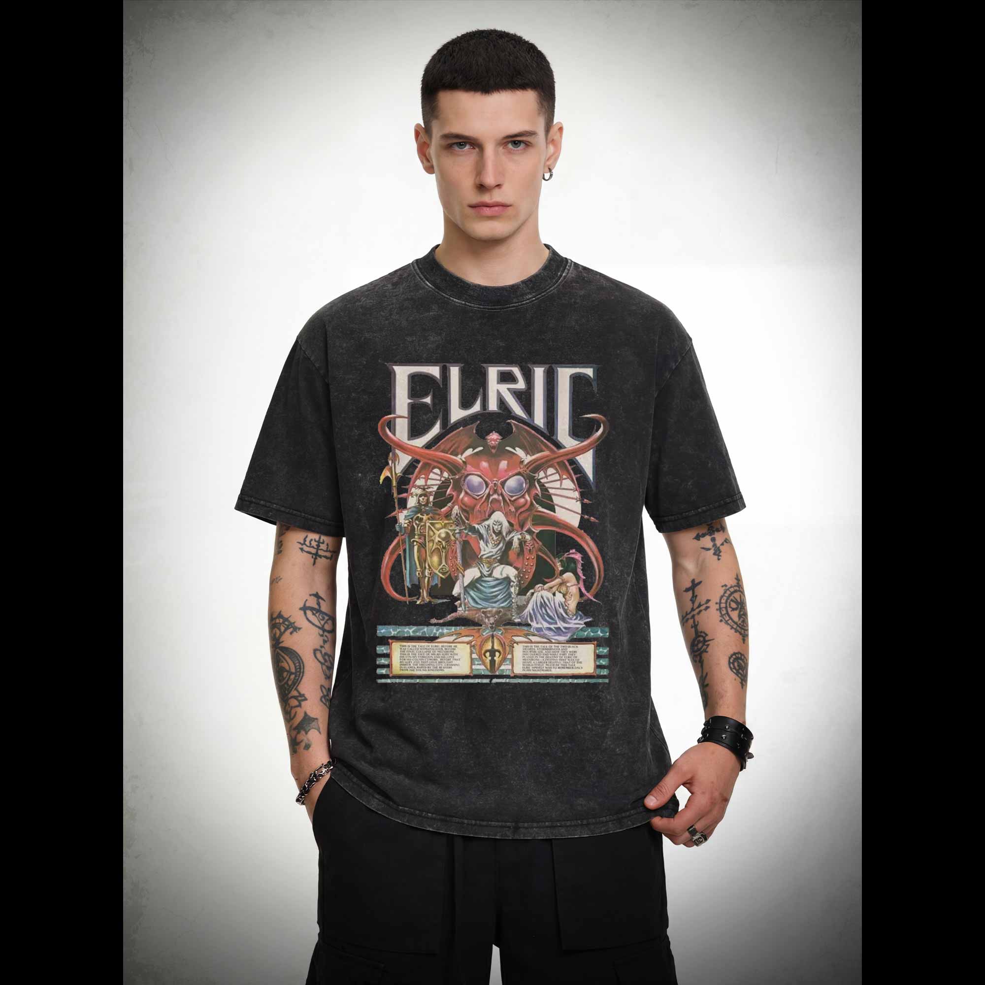 Blood and Souls for My Lord Arioch Washed T-shirt