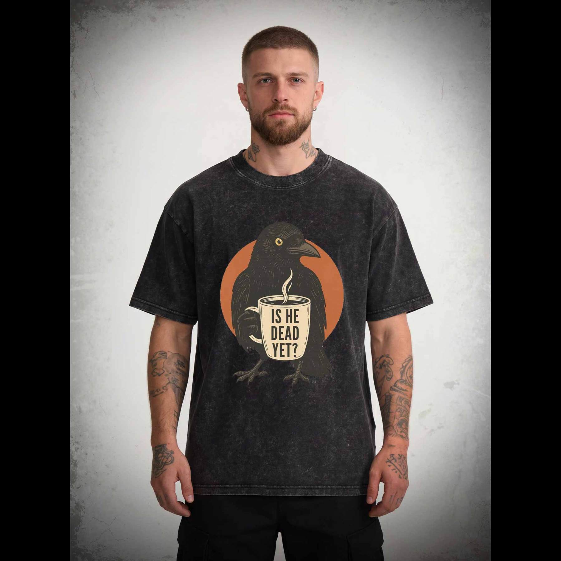 Is He Dead Yet Washed T-shirt