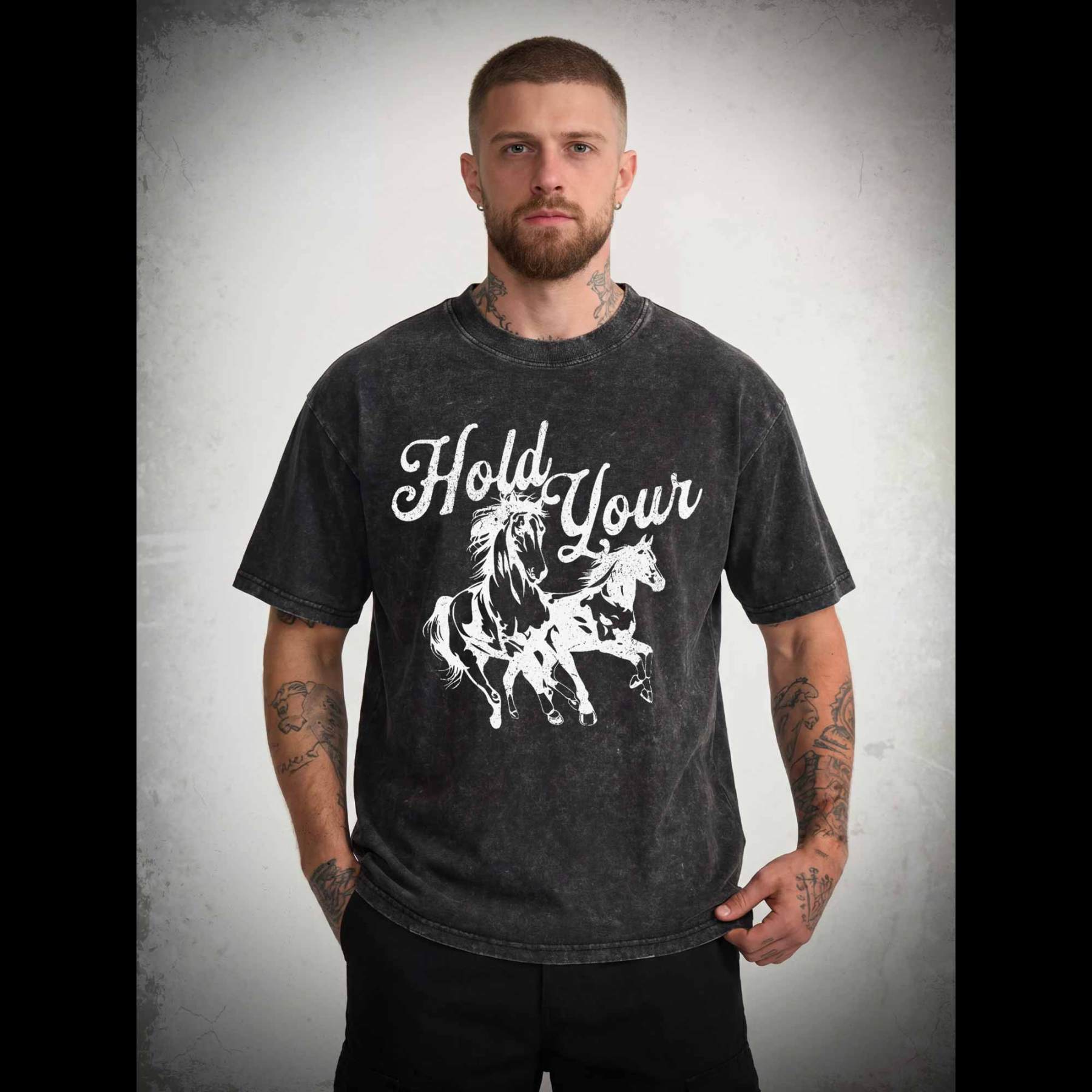 Hold Your Horses Washed T-shirt