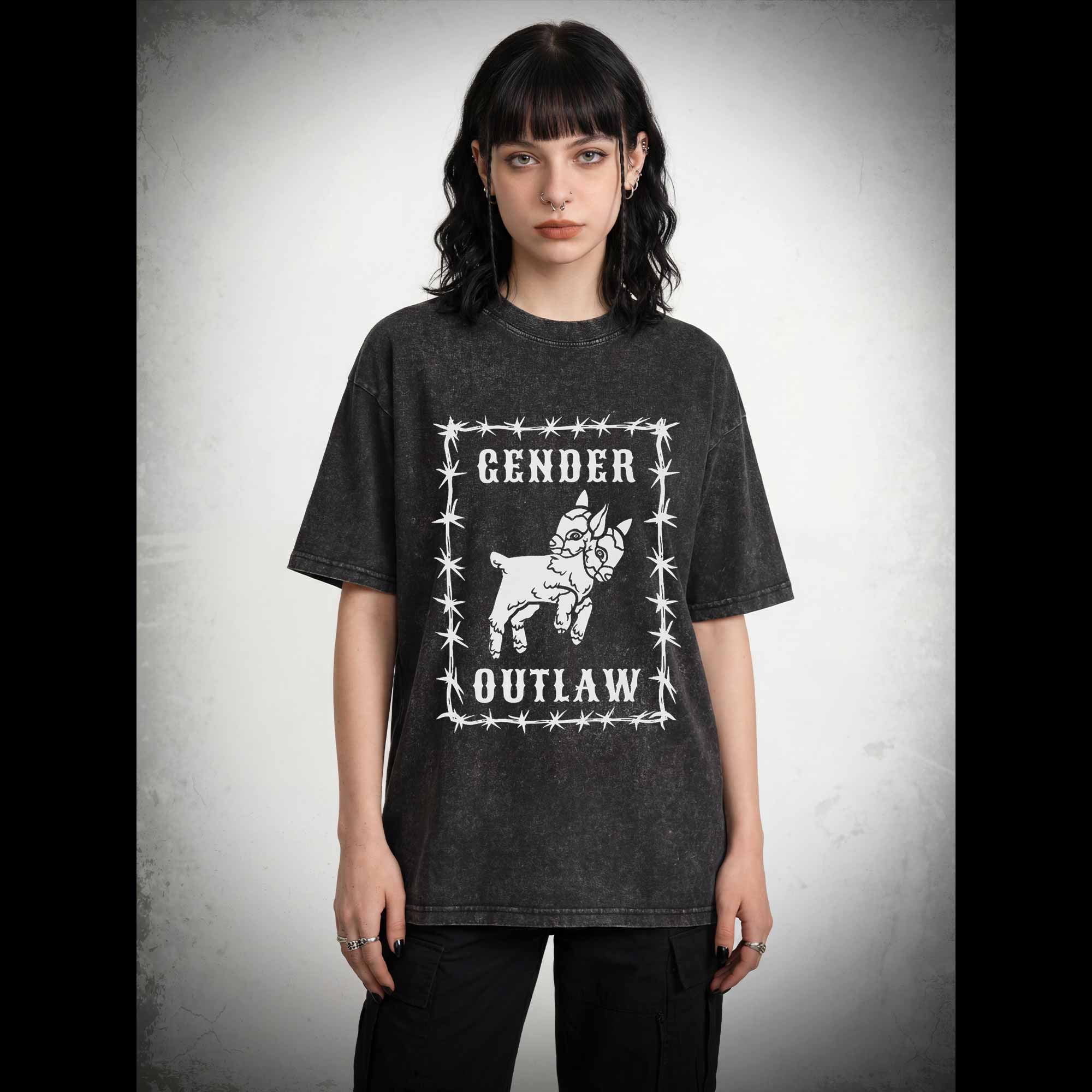 Gender Outlaw Washed T-shirt