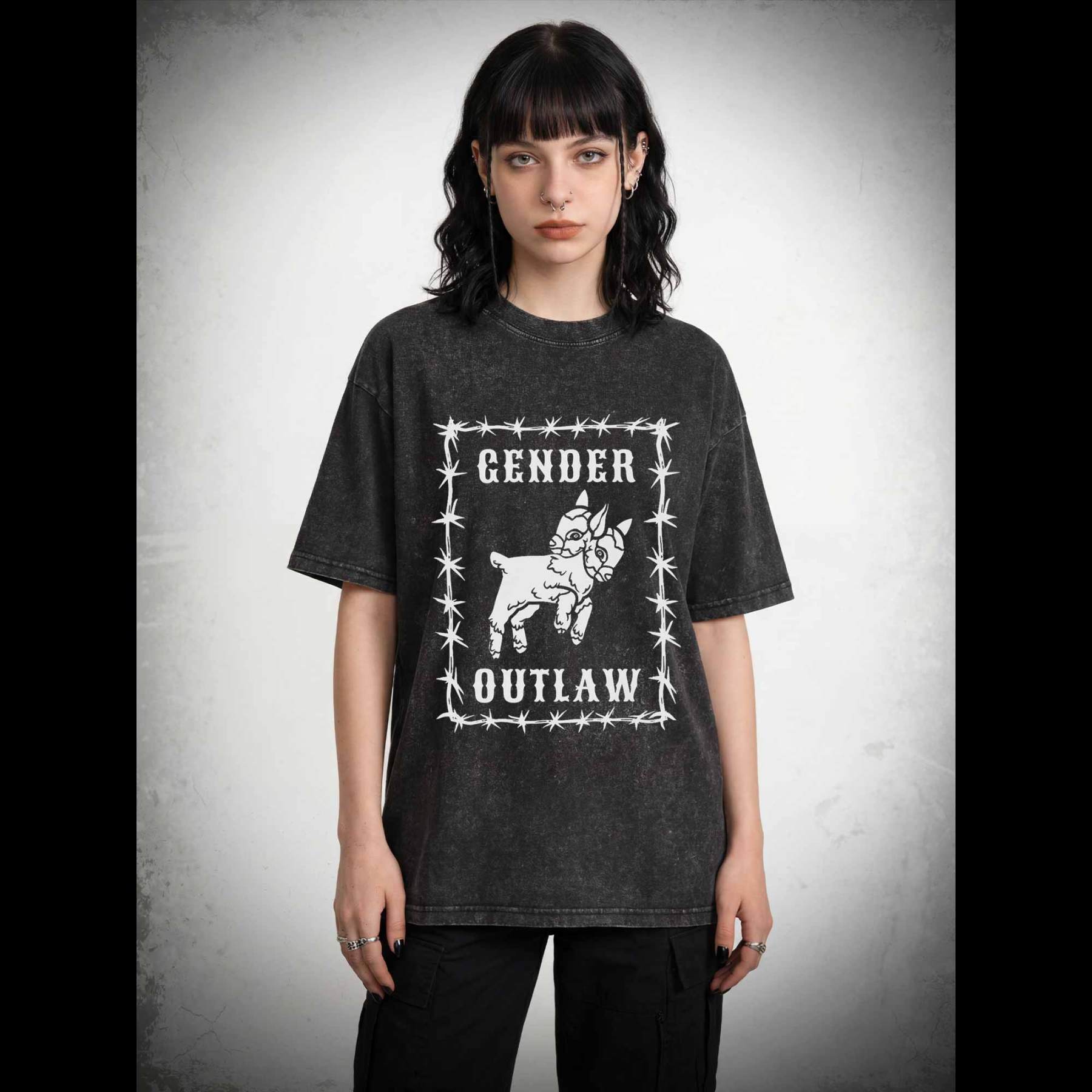 Gender Outlaw Washed T-shirt