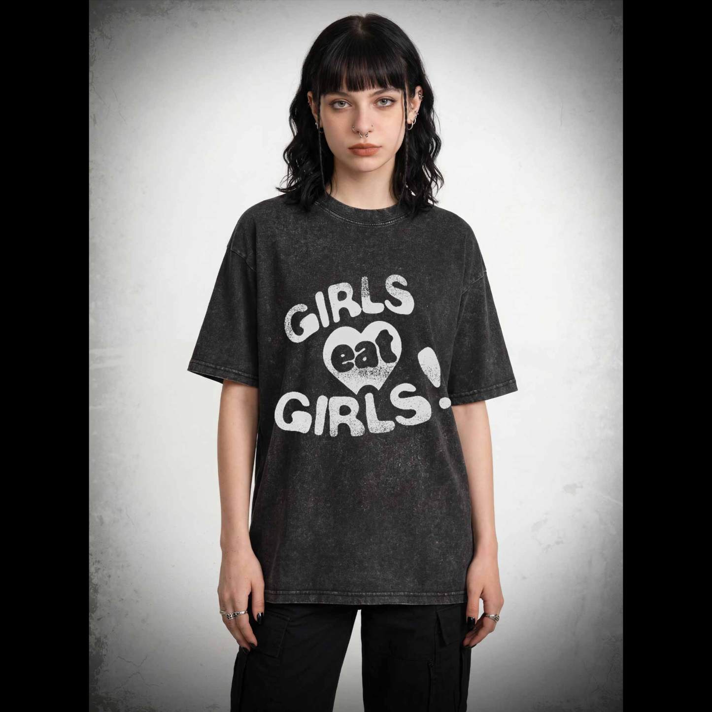 Girls Eat Girls Washed T-shirt