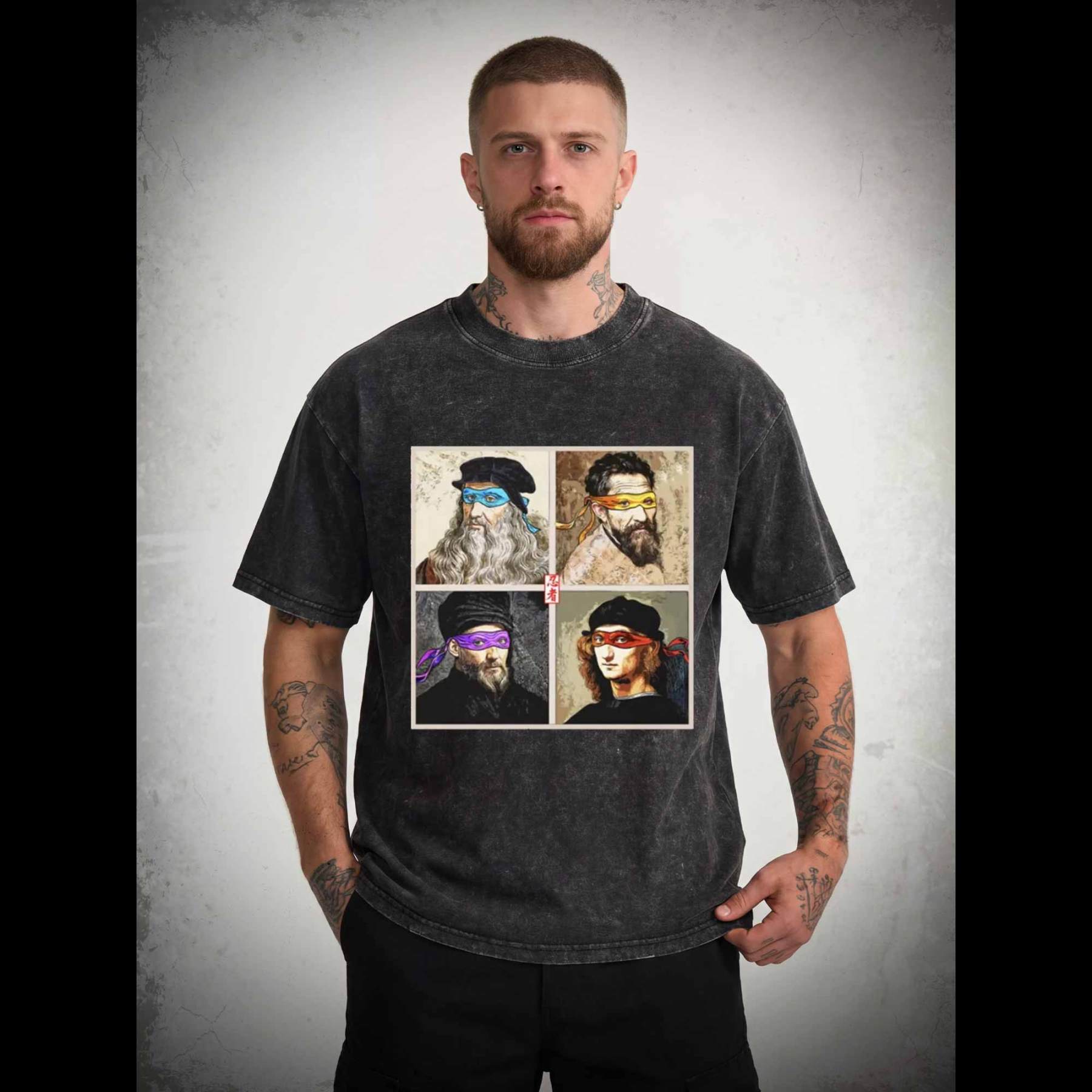 Masters of the Renaissance in the Light Washed T-shirt