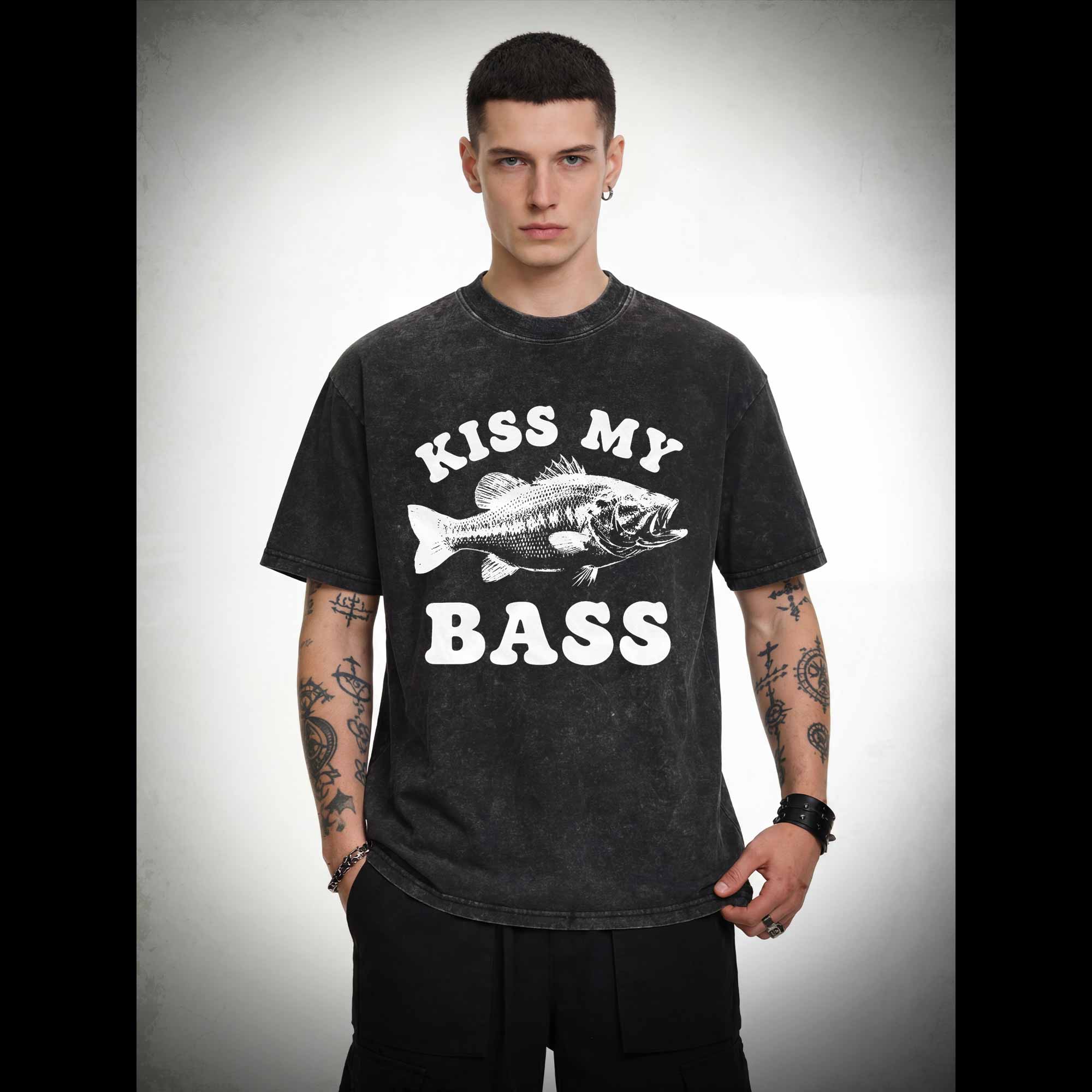 Kiss My Bass Washed T-shirt