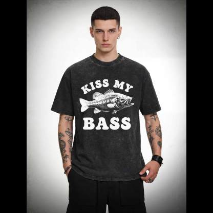 Kiss My Bass Washed T-shirt