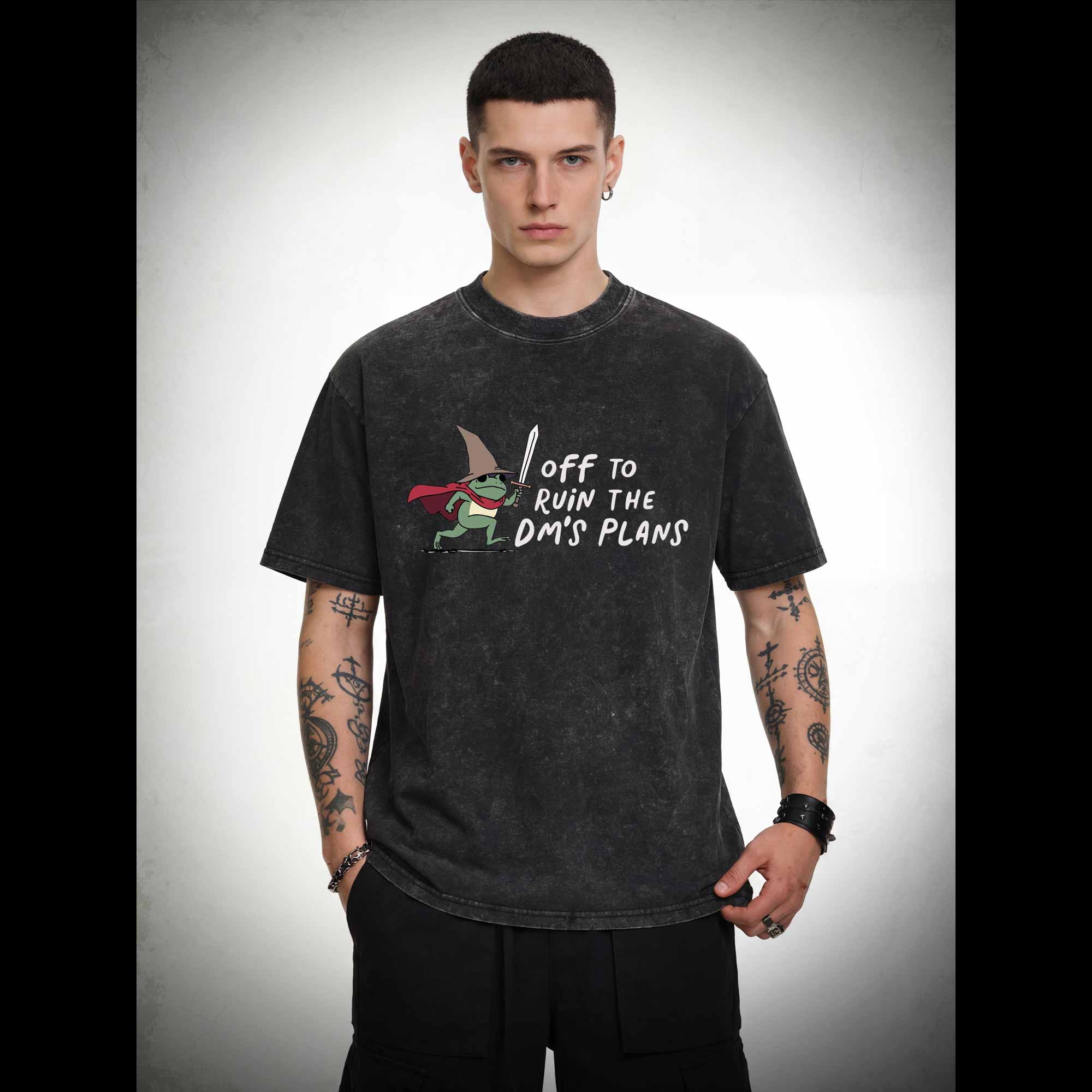 Off to Ruin the Dm's Plans Washed T-shirt