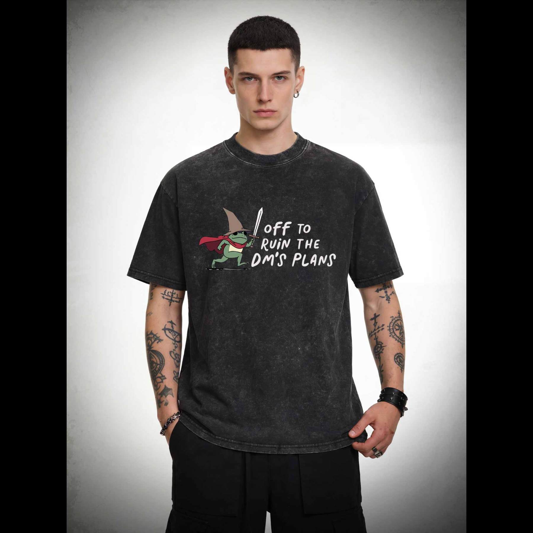 Off to Ruin the Dm's Plans Washed T-shirt
