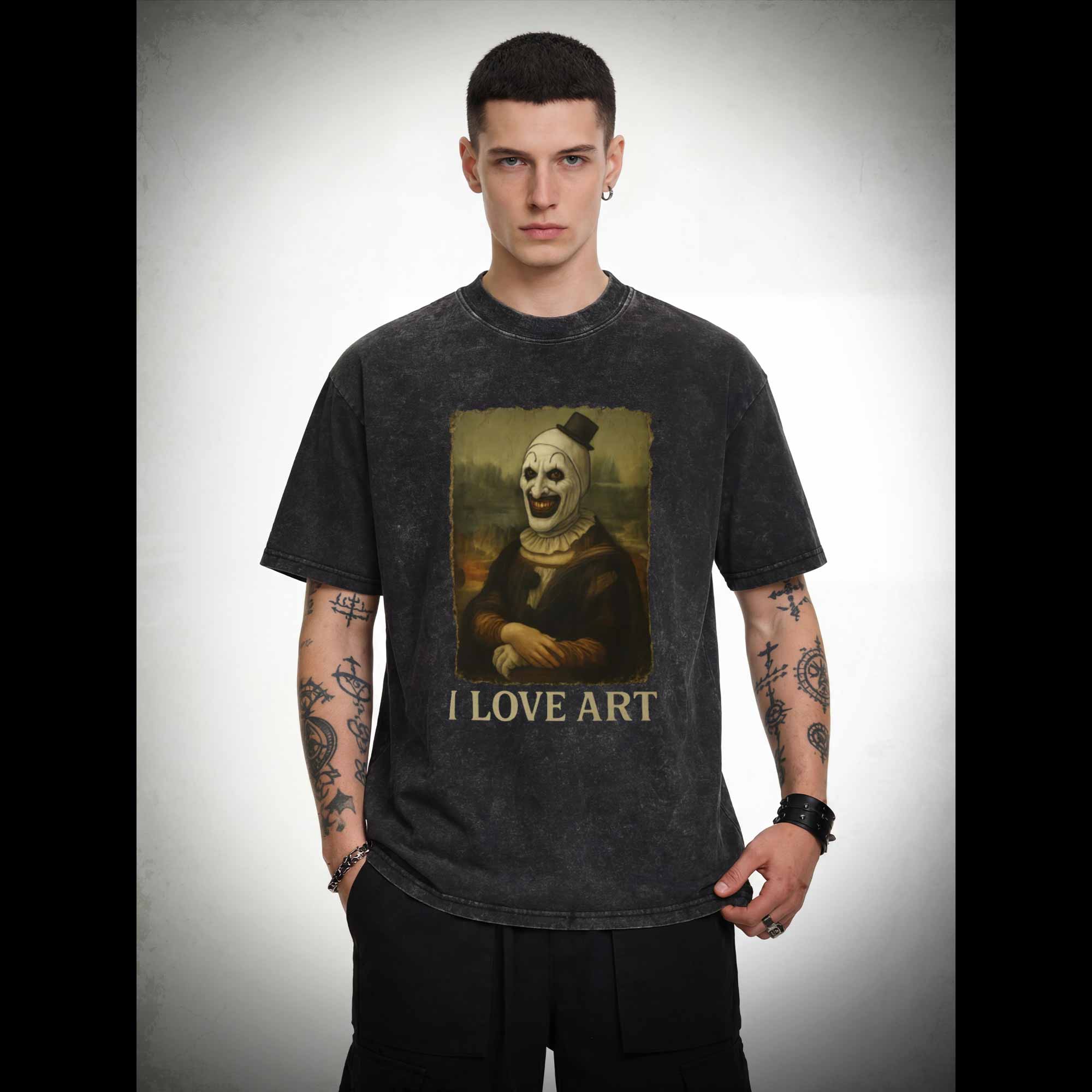 I Love Art Washed T-shirt