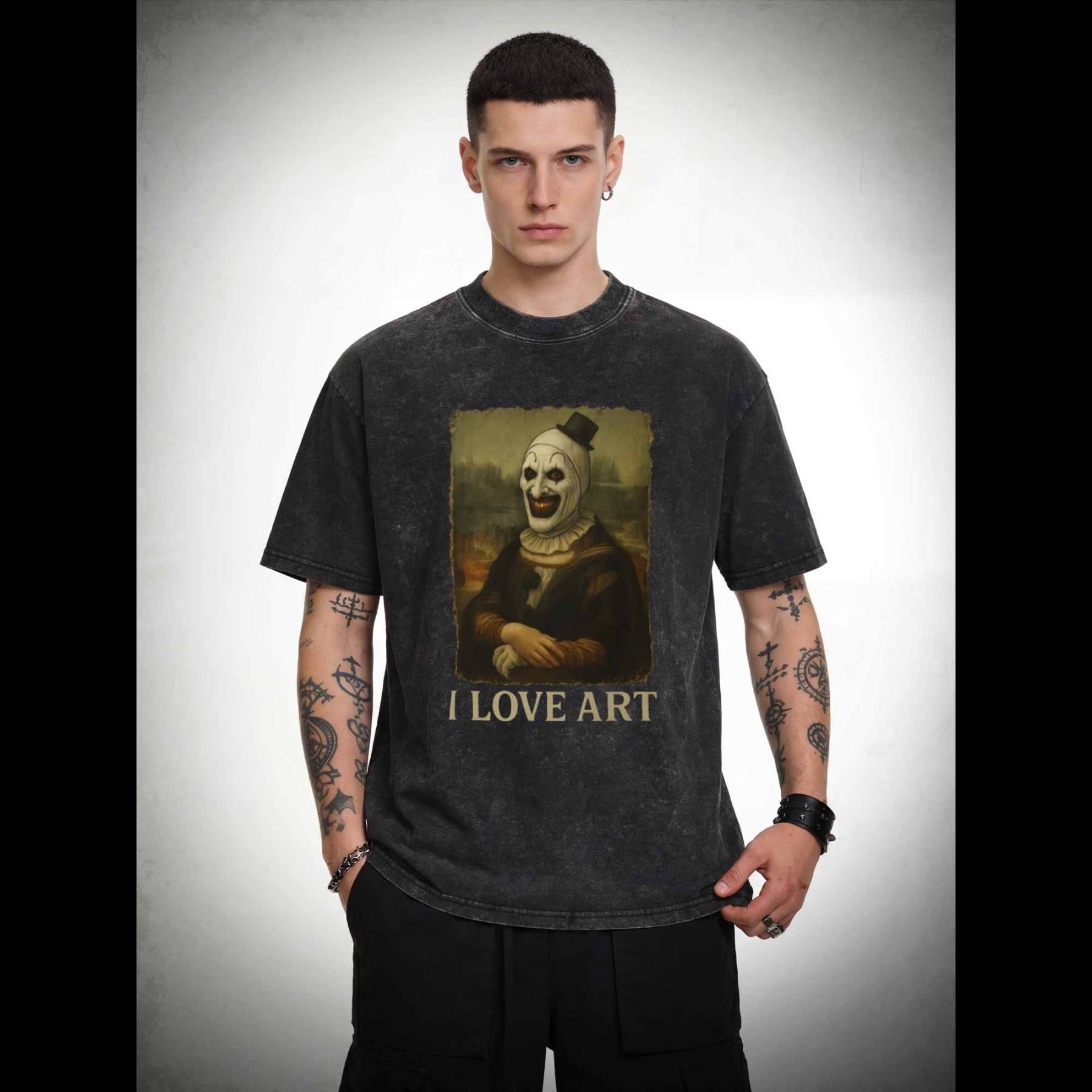 I Love Art Washed T-shirt