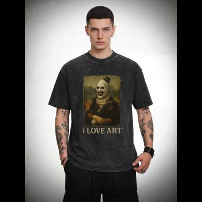 I Love Art Washed T-shirt