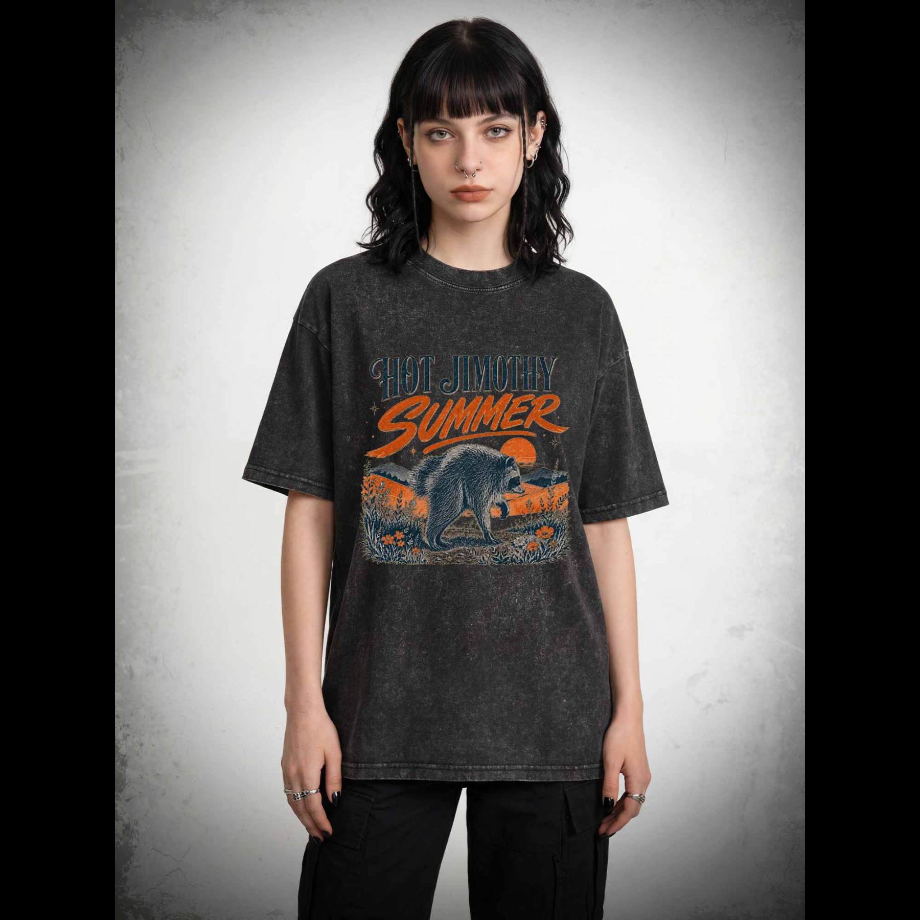 Hot Jimothy Summer Washed T-shirt