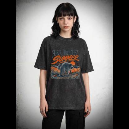 Hot Jimothy Summer Washed T-shirt