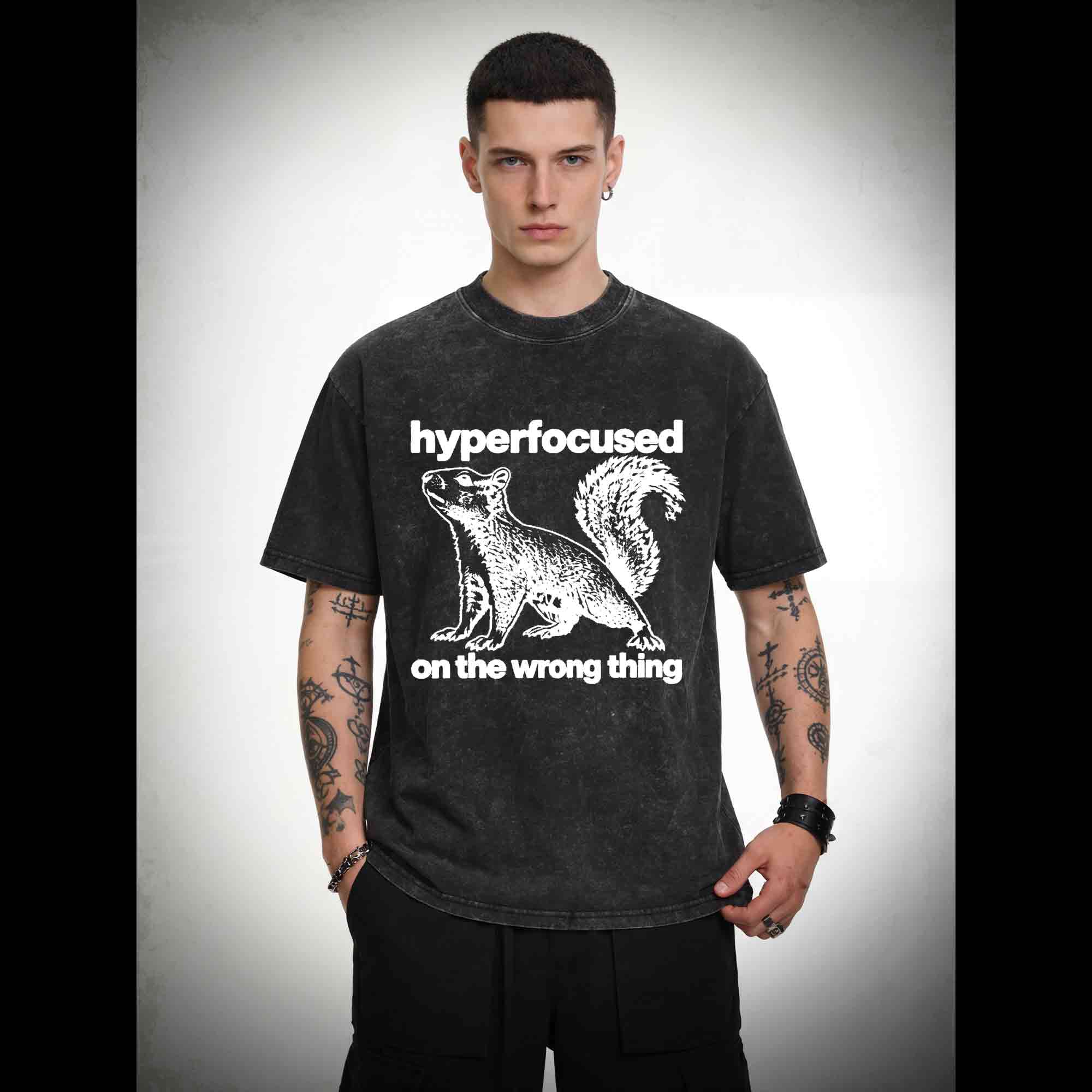 Hyperfocused on the Wrong Thing Washed T-shirt