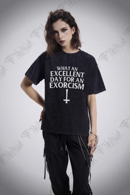 What an Excellent Day for an Exorcism Washed T-shirt