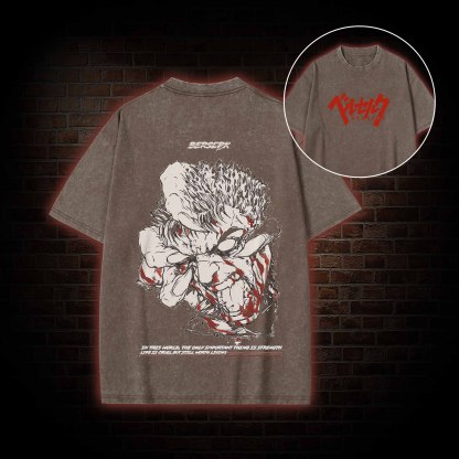 Life is Cruel Washed T-shirt