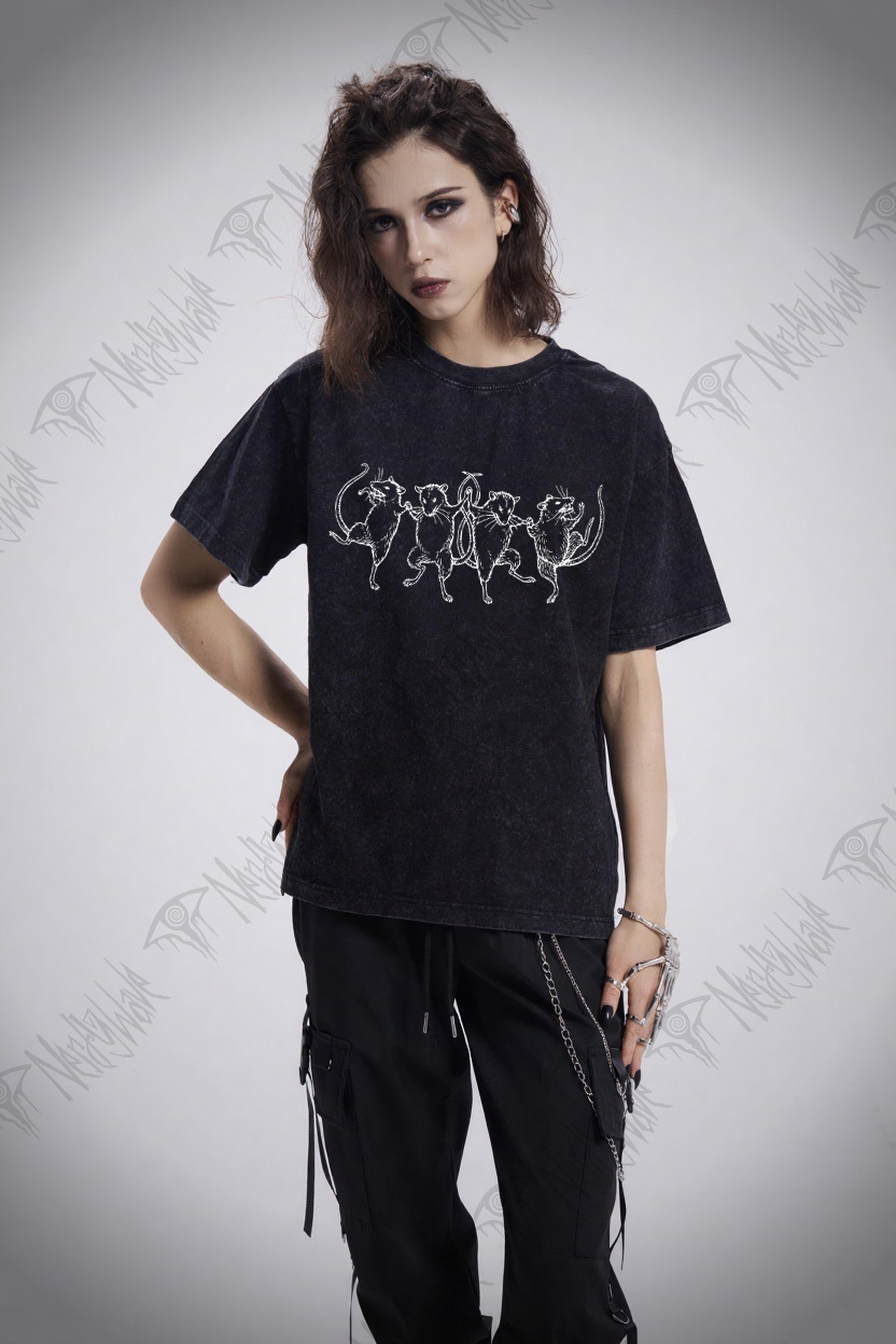 Dancing Rats Washed T-shirt