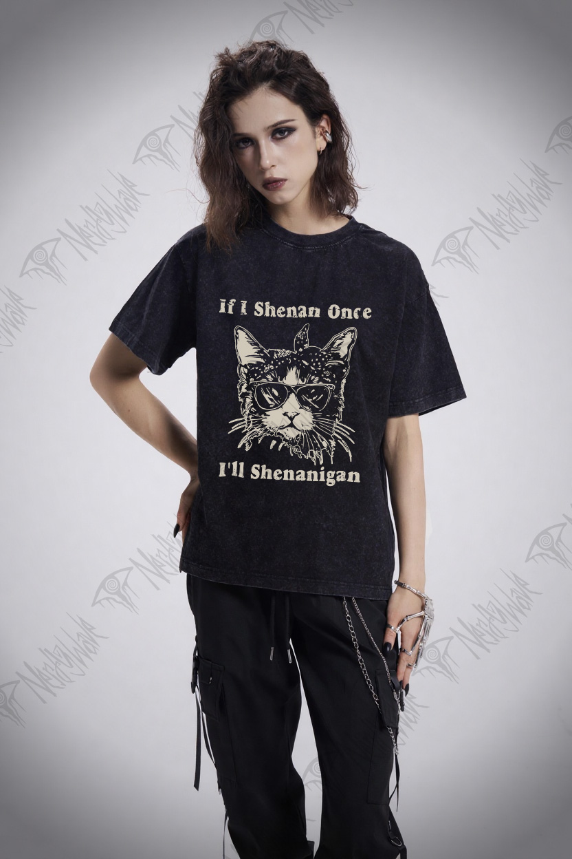 If I Shenan Once I'll Shenanigan Washed T-shirt