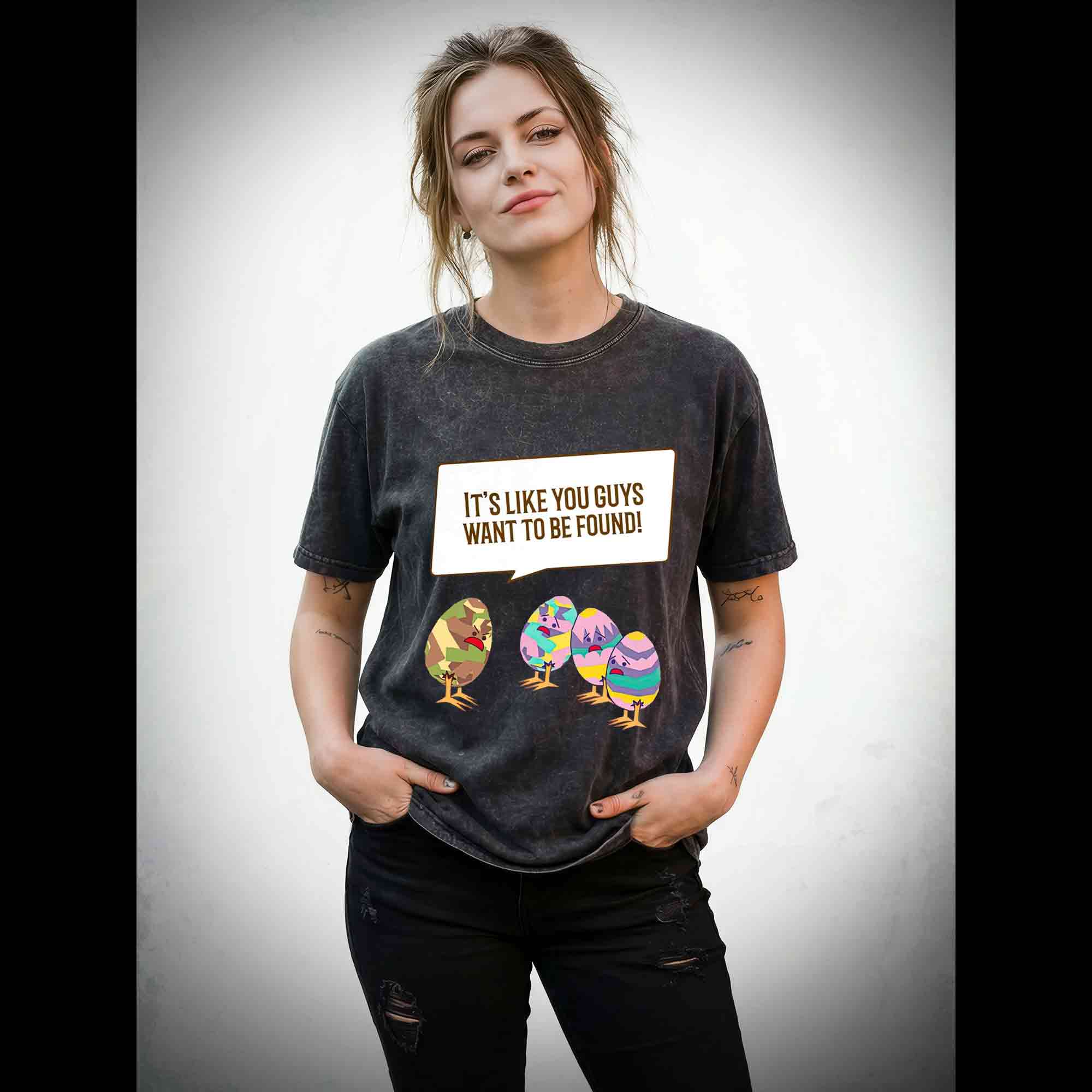 Easter Egg Complaint Washed T-shirt