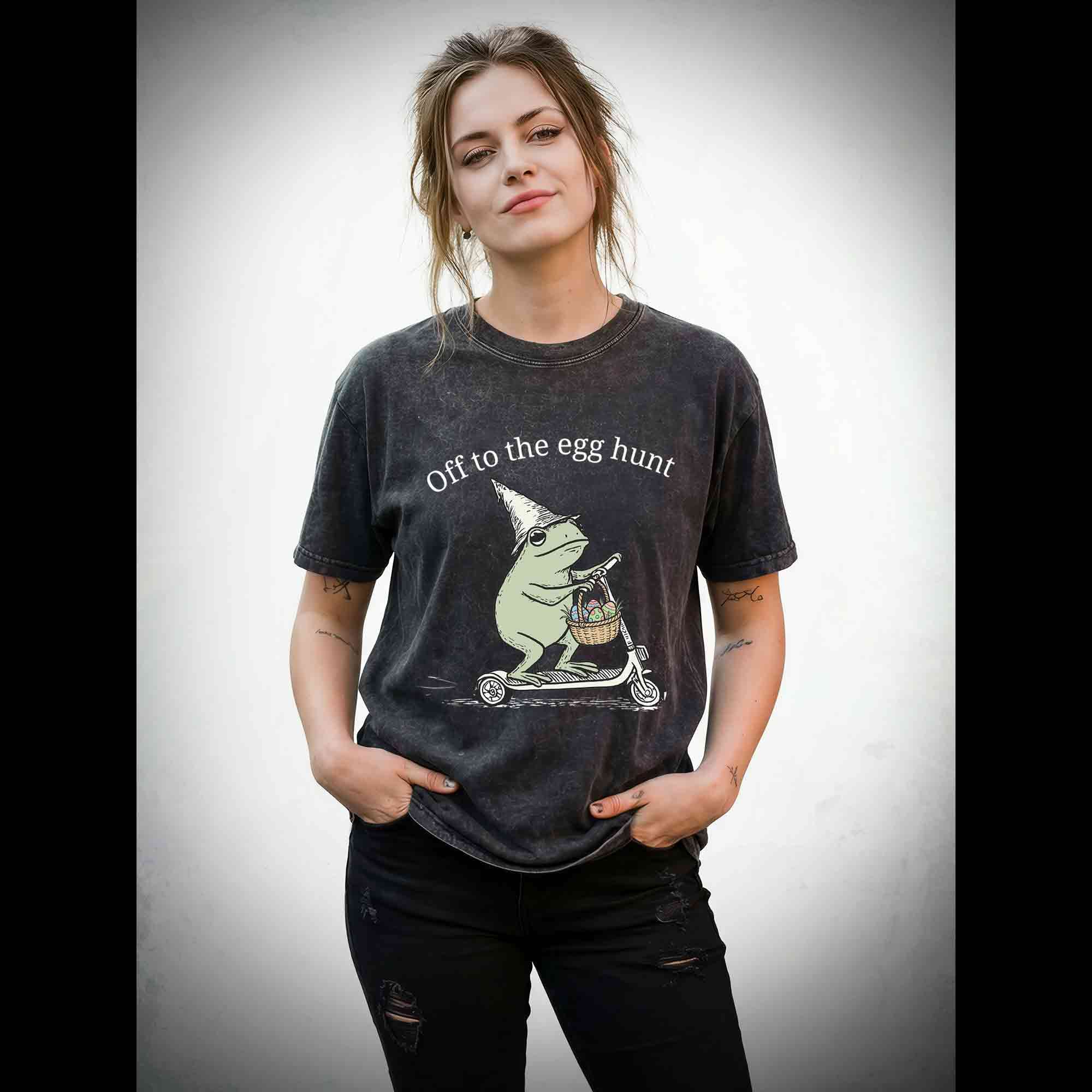 Off to the Egg Hunt Washed T-shirt