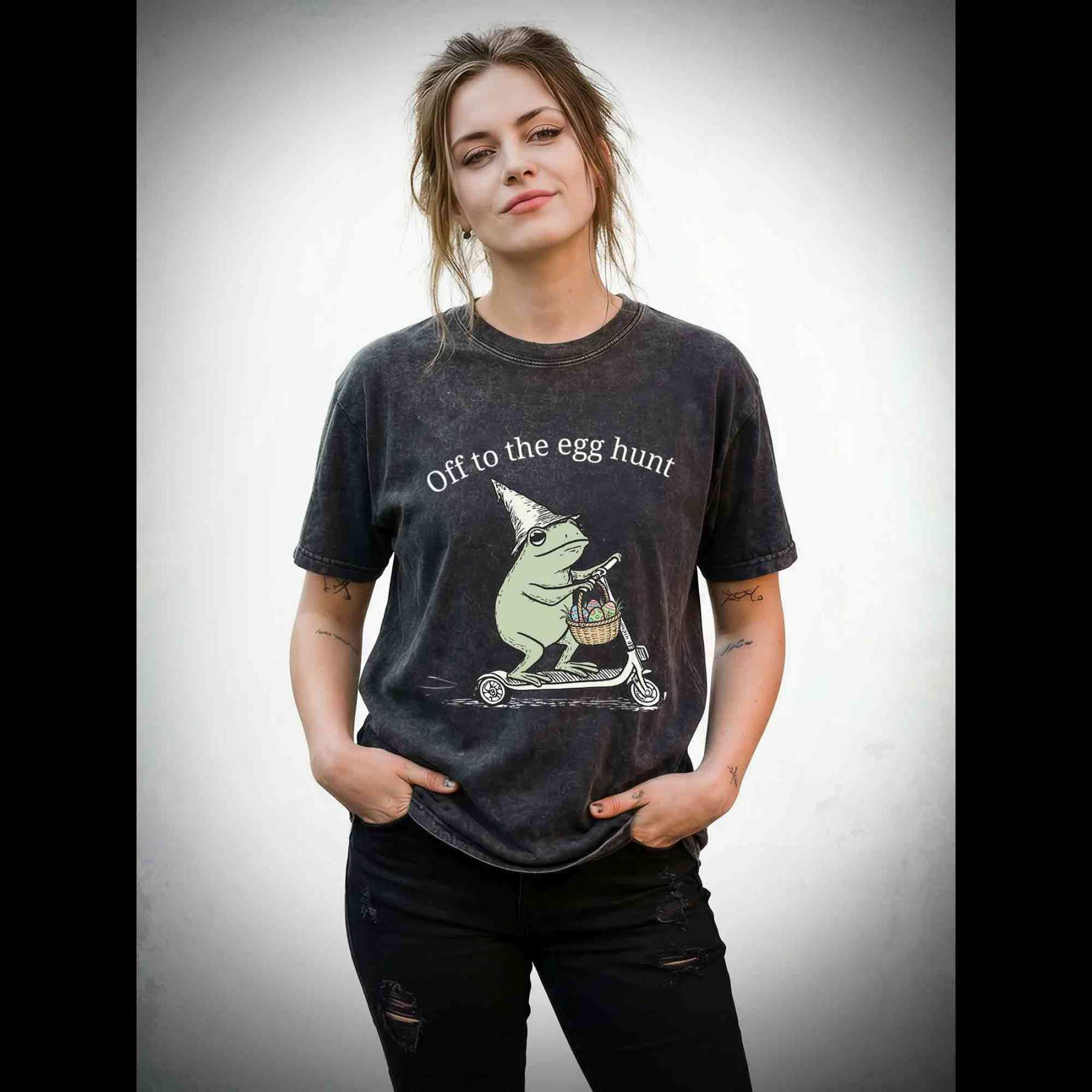 Off to the Egg Hunt Washed T-shirt