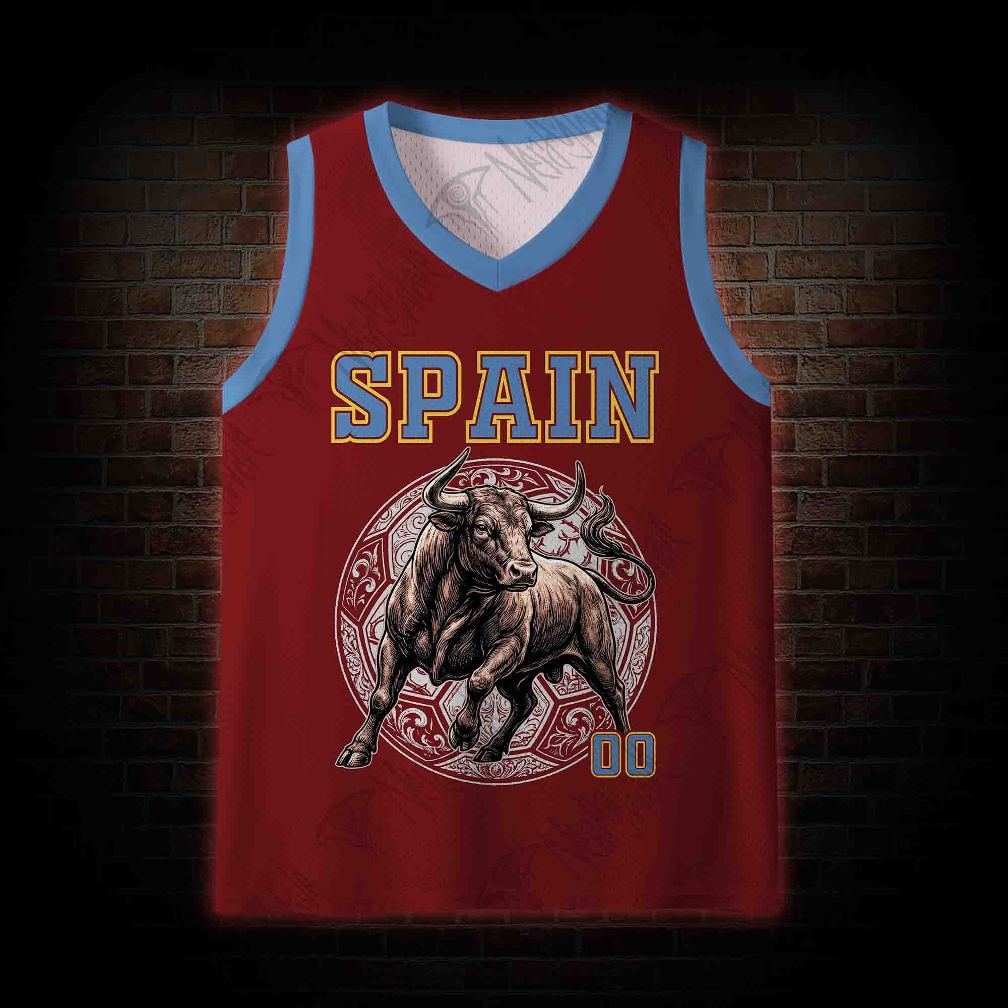 Personalized Bald Eagle Football Mesh Jersey Tank Top