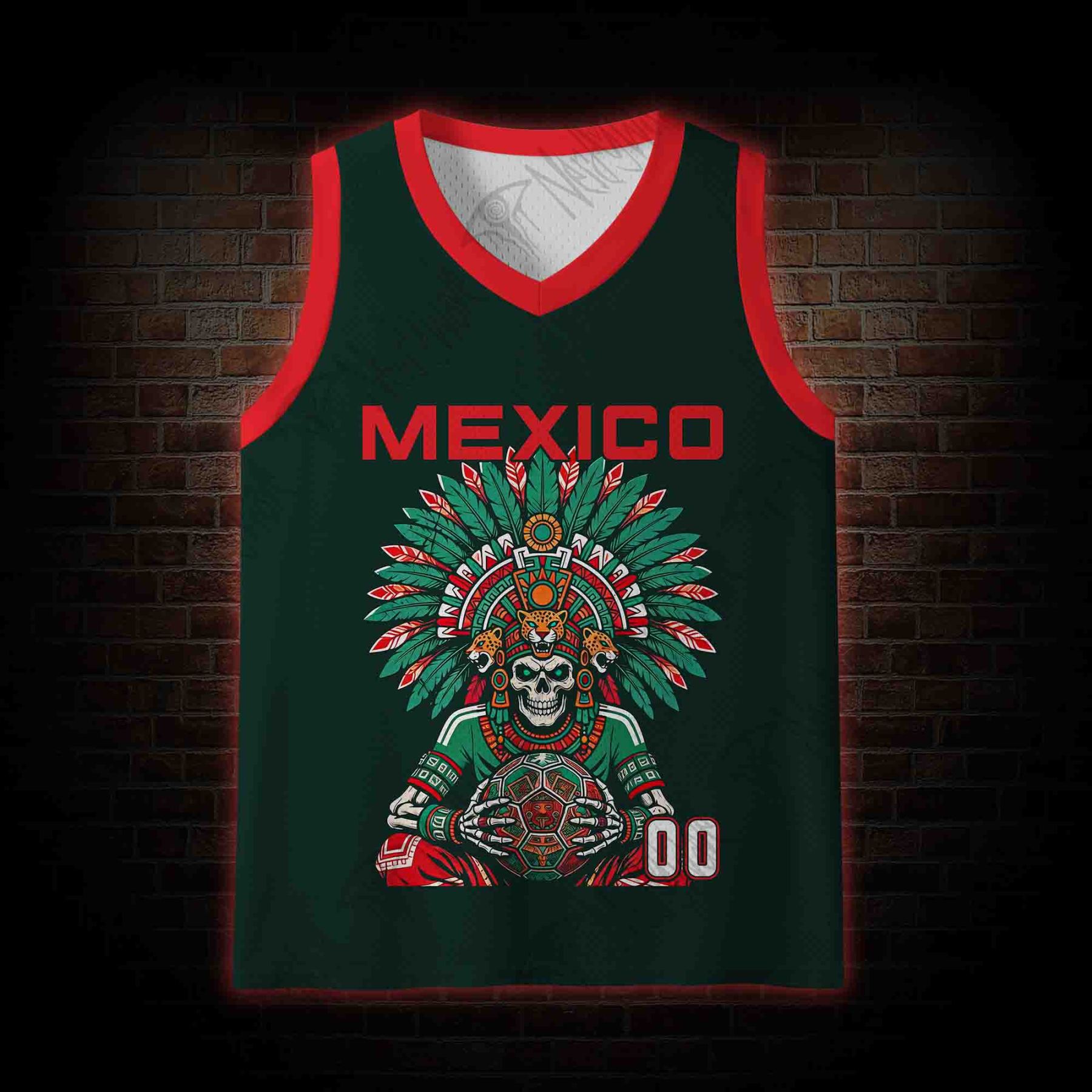 Personalized Bald Eagle Football Mesh Jersey Tank Top