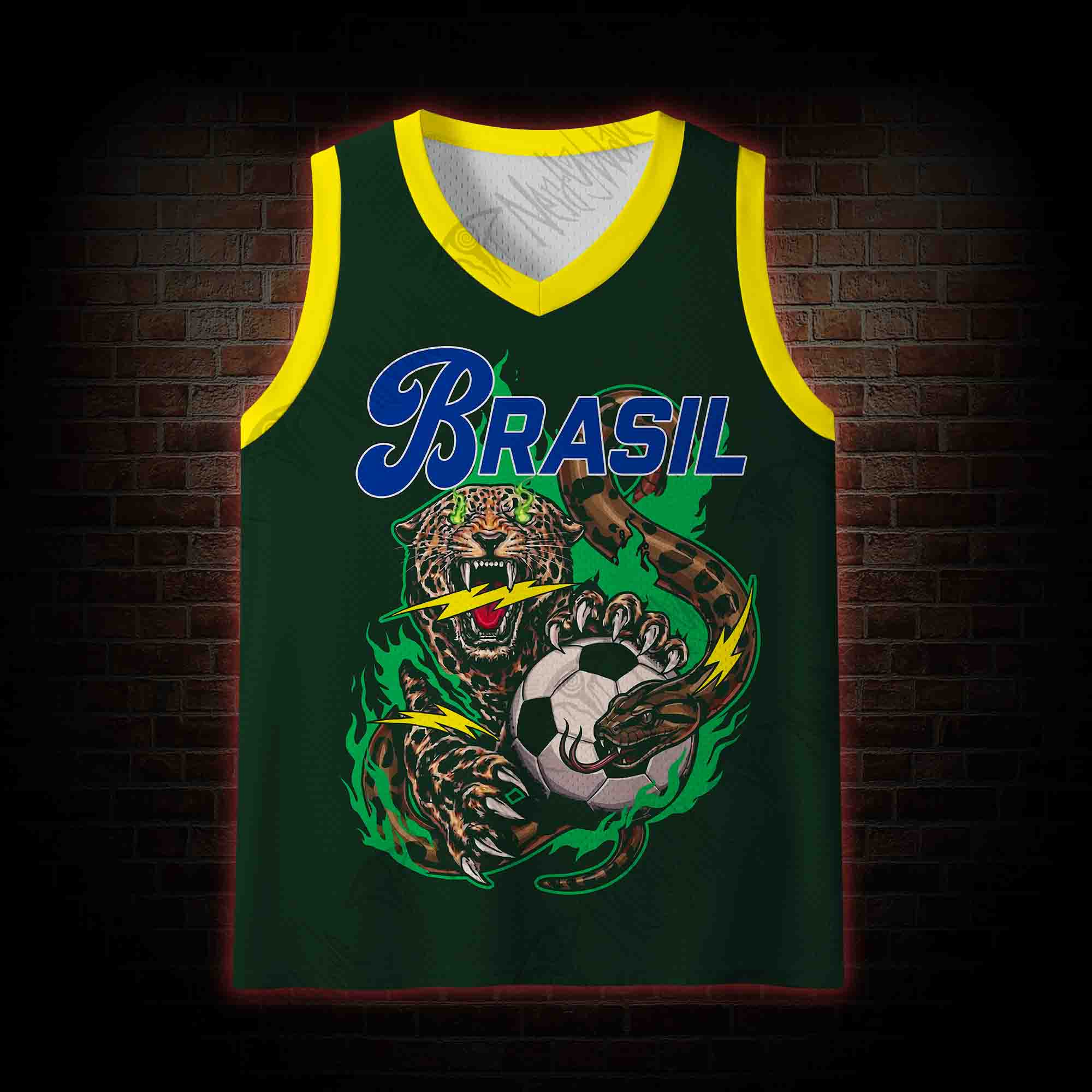 Personalized Bald Eagle Football Mesh Jersey Tank Top