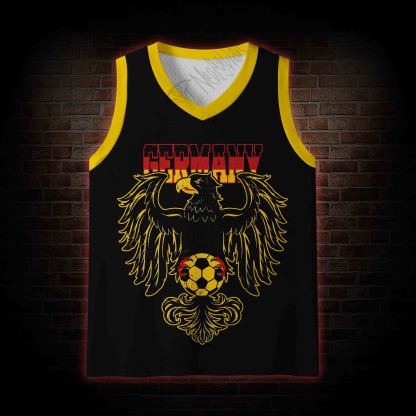Personalized Bald Eagle Football Mesh Jersey Tank Top