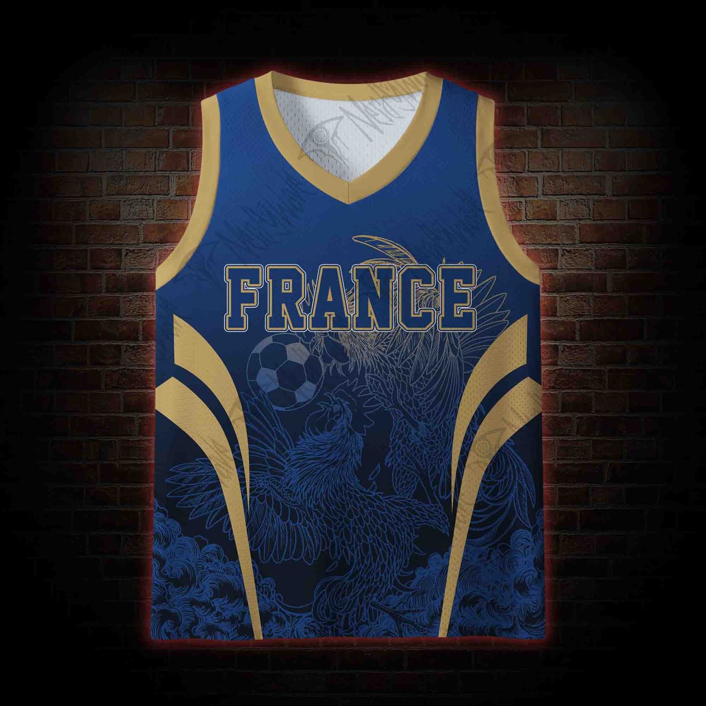 Personalized Bald Eagle Football Mesh Jersey Tank Top