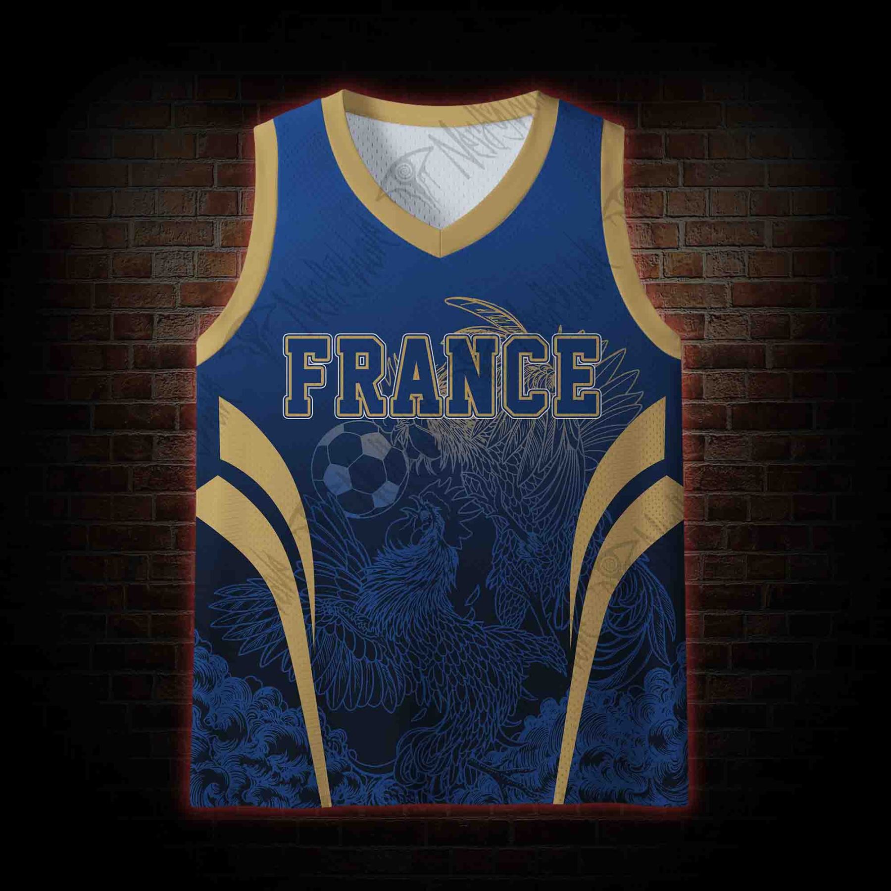 Personalized Bald Eagle Football Mesh Jersey Tank Top