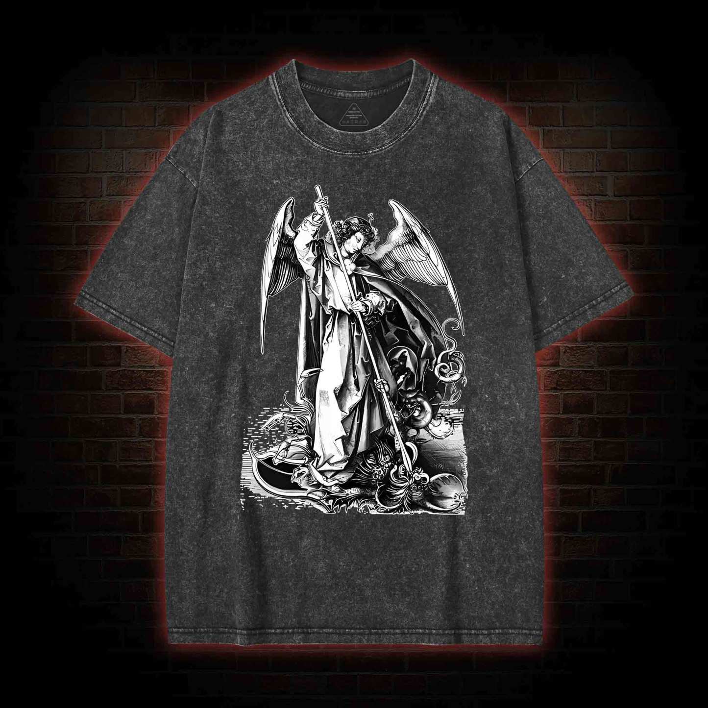 St Michael Archangel Washed T-shirt