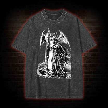St Michael Archangel Washed T-shirt