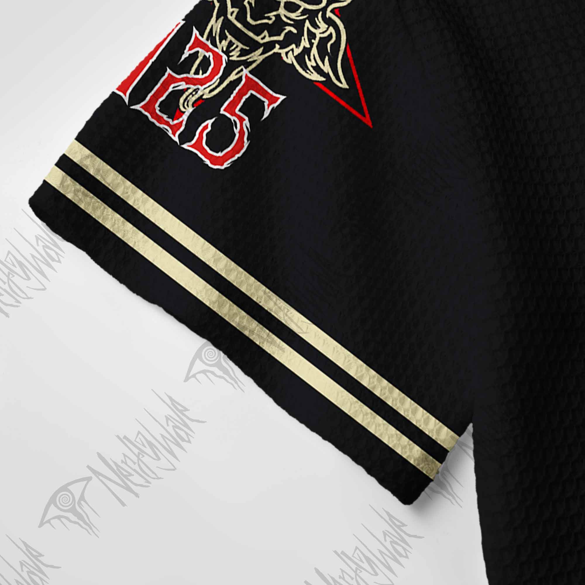 Be Good Or Else Krampus Christmas Crochet Knit Polo Shirt