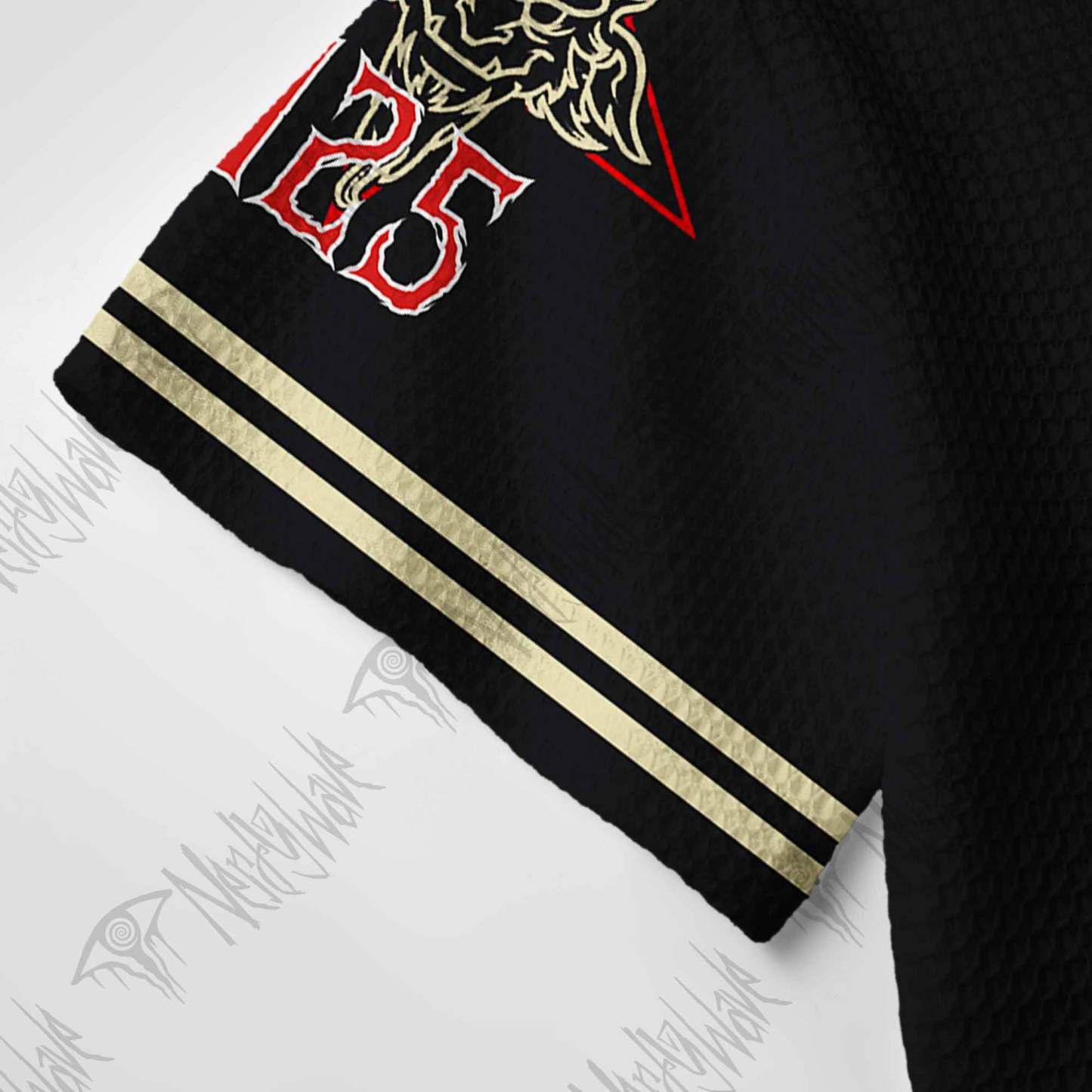 Be Good Or Else Krampus Christmas Crochet Knit Polo Shirt